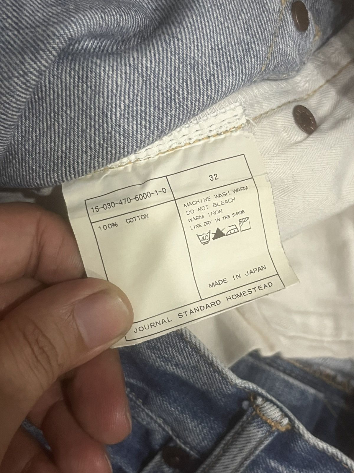 Vintage Journal Standard Homestead Blue Faded Distress Selvedge Jean Size US 32 / EU 48 - 18 Thumbnail