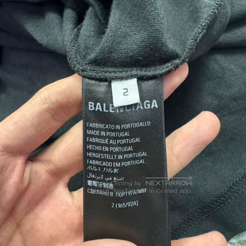 Balenciaga Balenciaga Post-it Note Short Sleeve Size US M / EU 48-50 / 2 - 5 Thumbnail