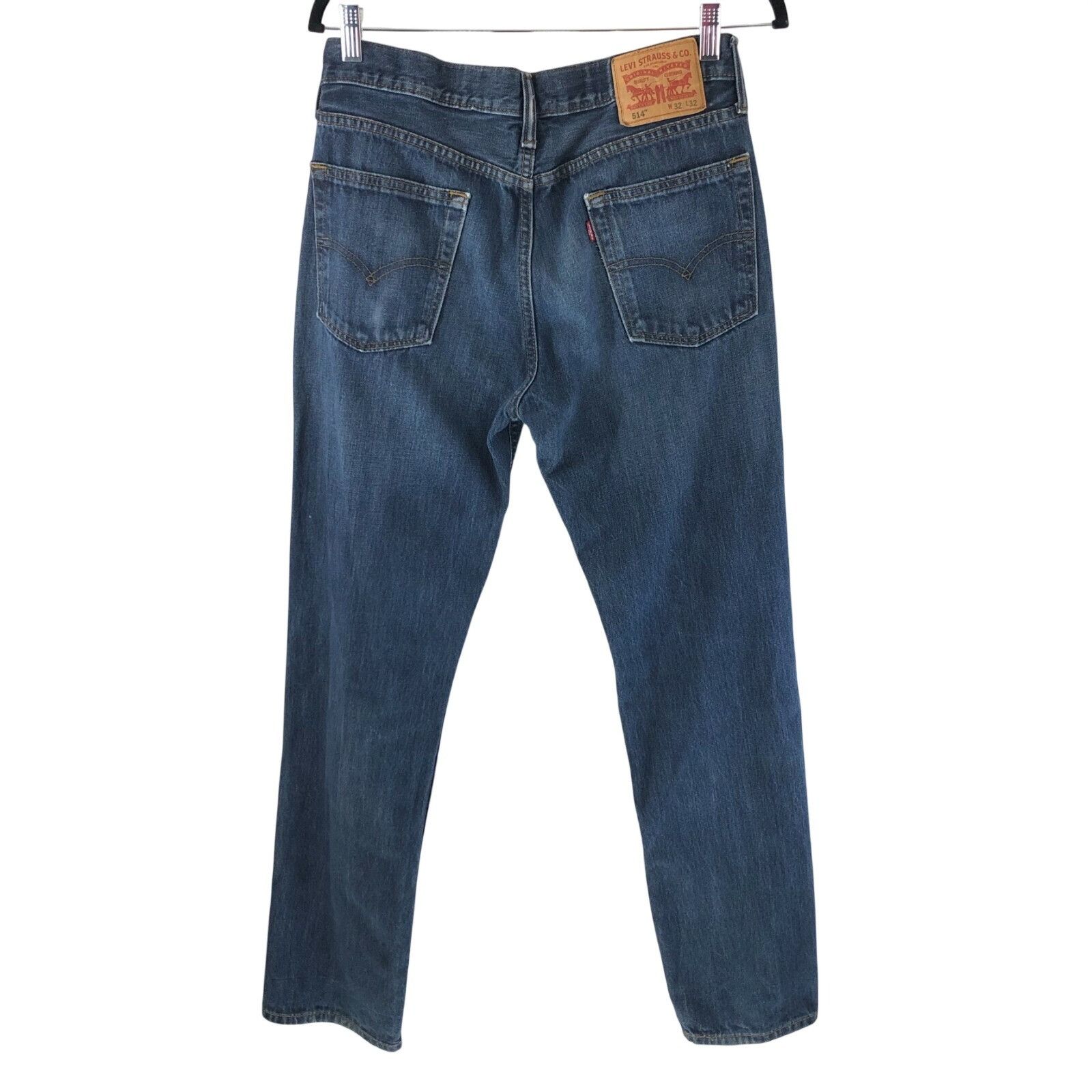 Levi's Levis Mens Jeans 514 Straight Fit Dark Wash 32x32 Size US 32 / EU 48 - 2 Thumbnail