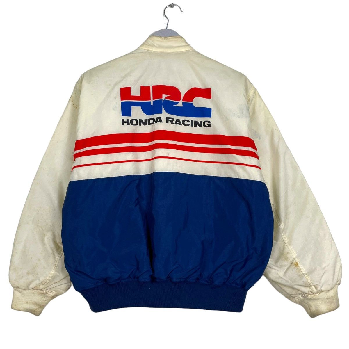 Honda × Kadoya 💥80s HONDA HRC RACING BIKE BOMBER JACKET | Grailed