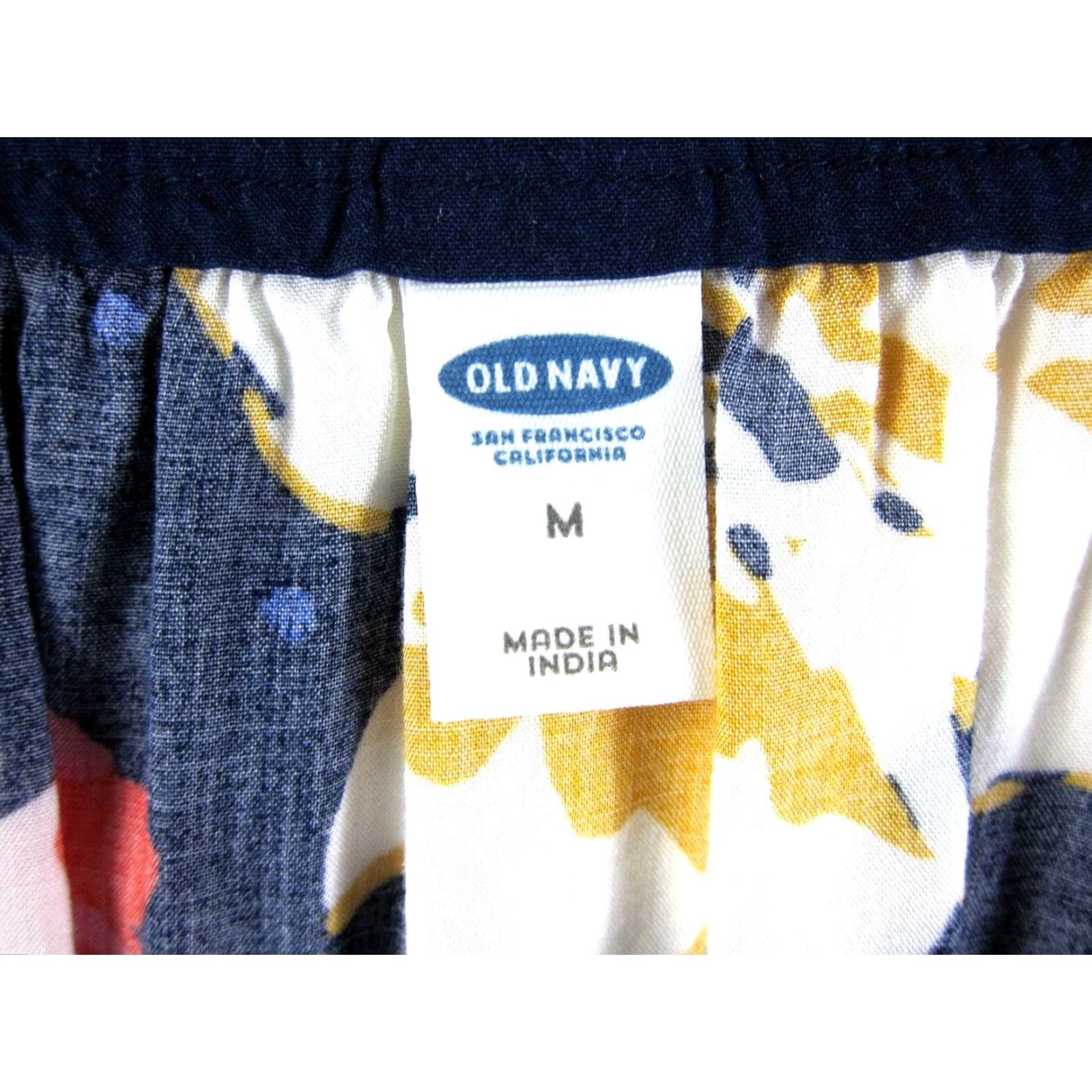 Old Navy Old Navy Tunic Dress Sleeveless Floral 100% Rayon Blue Pink Yellow Red White M Size M / US 6-8 / IT 42-44 - 3 Thumbnail