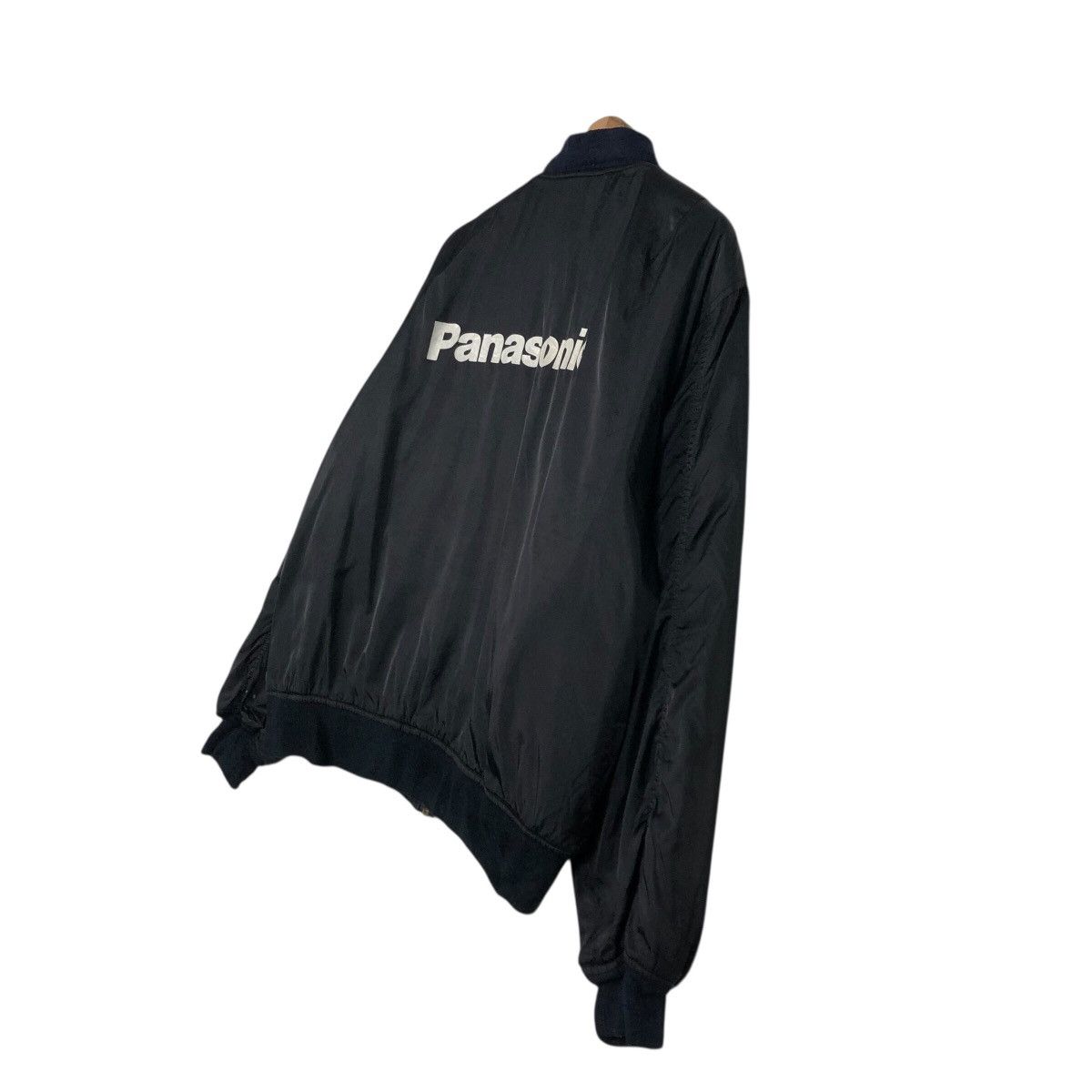 Japanese Brand 📌Vintage Worker Bomber Jacket Panasonic Spell Out Big Logo Size US L / EU 52-54 / 3 - 11 Thumbnail