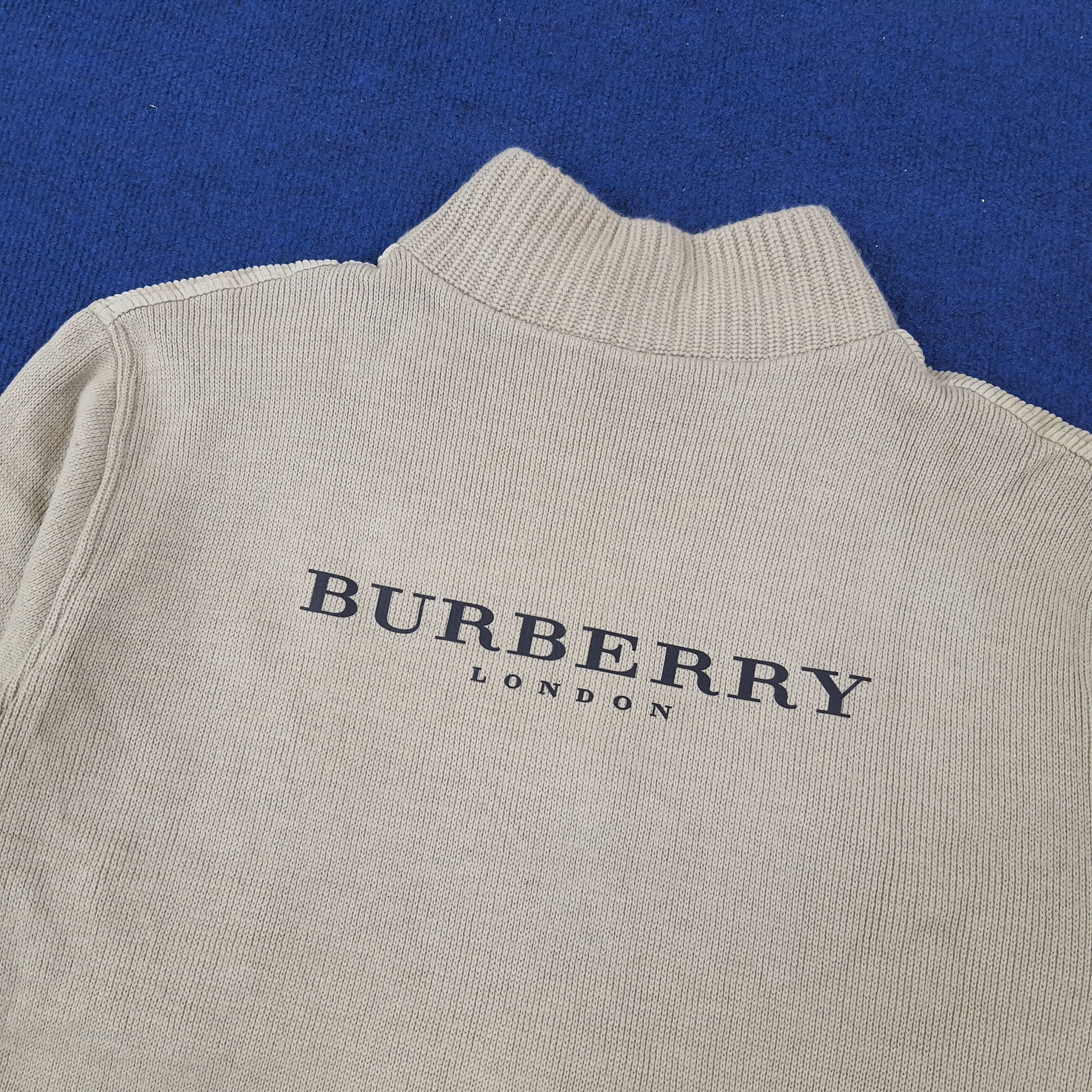 Burberry × Vintage Vintage Burberry London Nova Check Knitted Jacket Size US XL / EU 56 / 4 - 2 Thumbnail