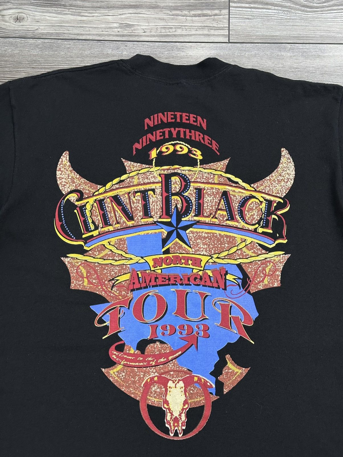 Band Tees × Vintage Vintage 90’s Clint Black Country Tour T Shirt Size US XL / EU 56 / 4 - 4 Thumbnail