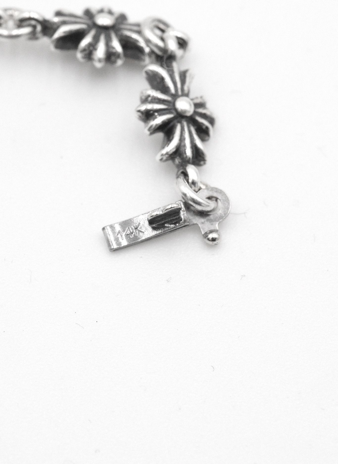 Chrome Hearts Chrome Hearts 925 Silver Tiny E Bracelet - 11L Size ONE SIZE - 10 Thumbnail