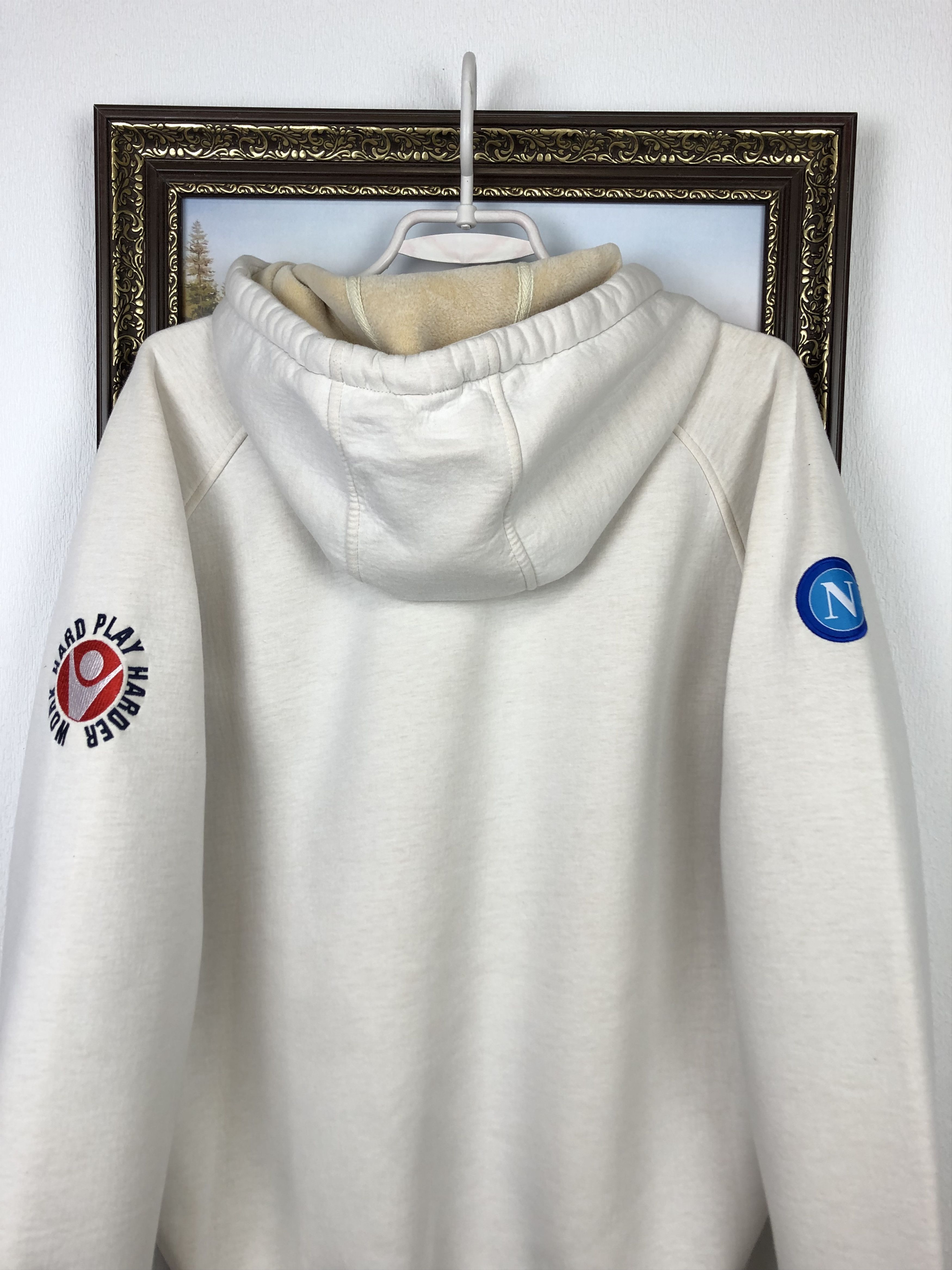 Macron Napoli Macron Football Jacket Soccer Track Top Mens Hooded Size US L / EU 52-54 / 3 - 15 Thumbnail