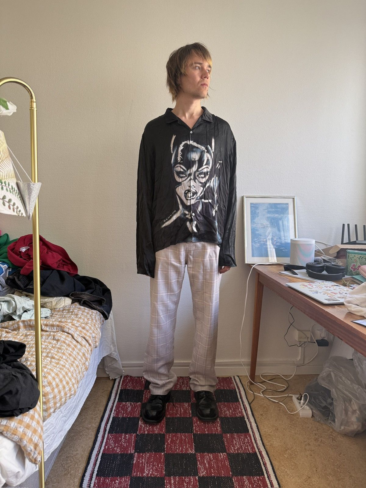 Acne Studios Acne Studios Catwoman Graphic button up Shirt Size US M / EU 48-50 / 2 - 3 Thumbnail