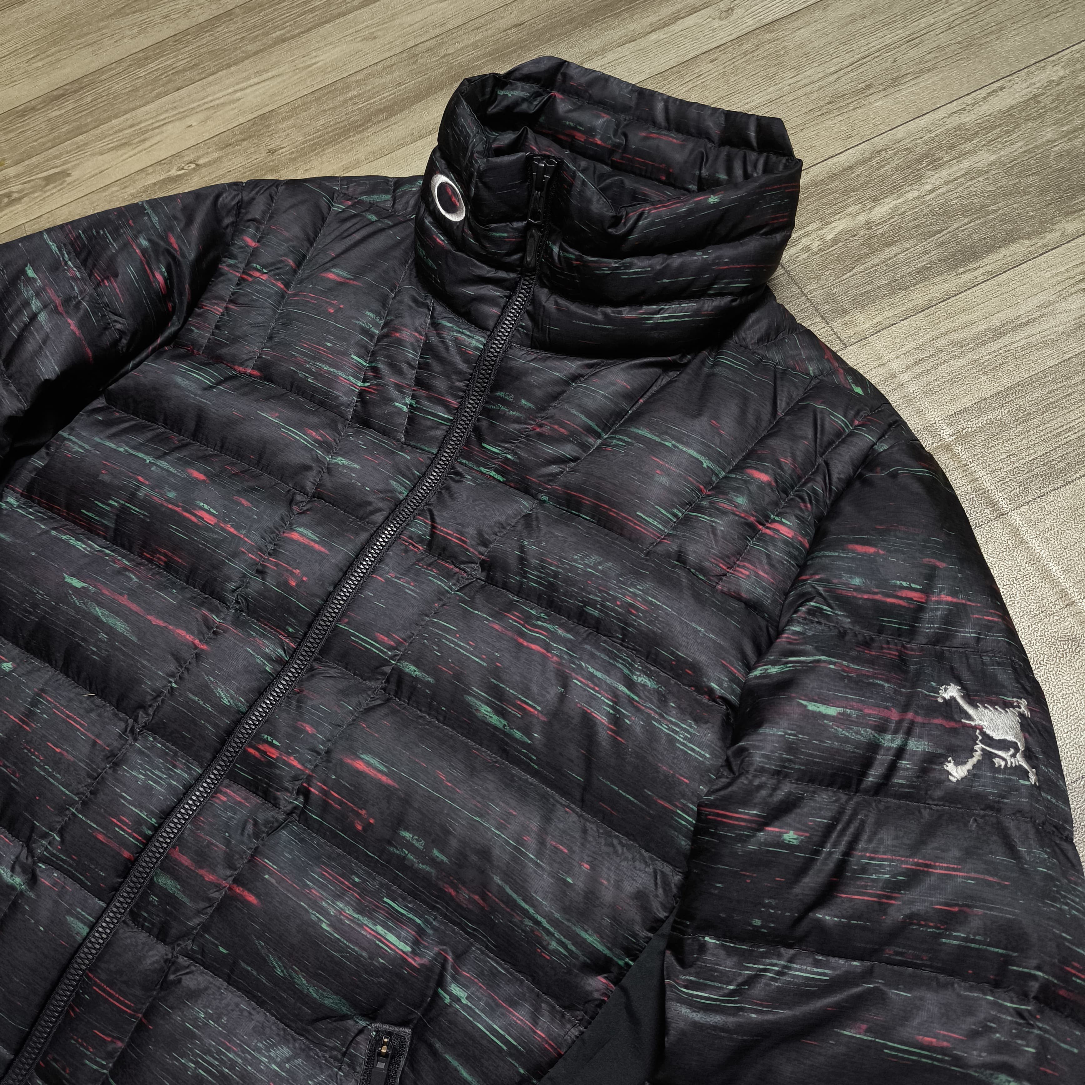 Montbell Oakley Skull Multi Colour Puffer Down Jacket Size US M / EU 48-50 / 2 - 5 Thumbnail