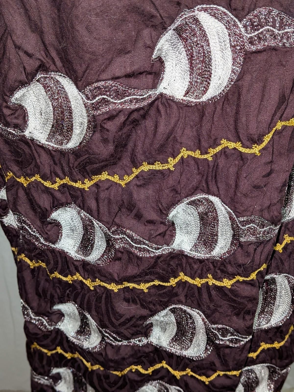 Handmade VTG Handmade Brown Tribal Embroidered Moo Moo Dress 3XL Size 3XL / US 20-22 - 8 Thumbnail