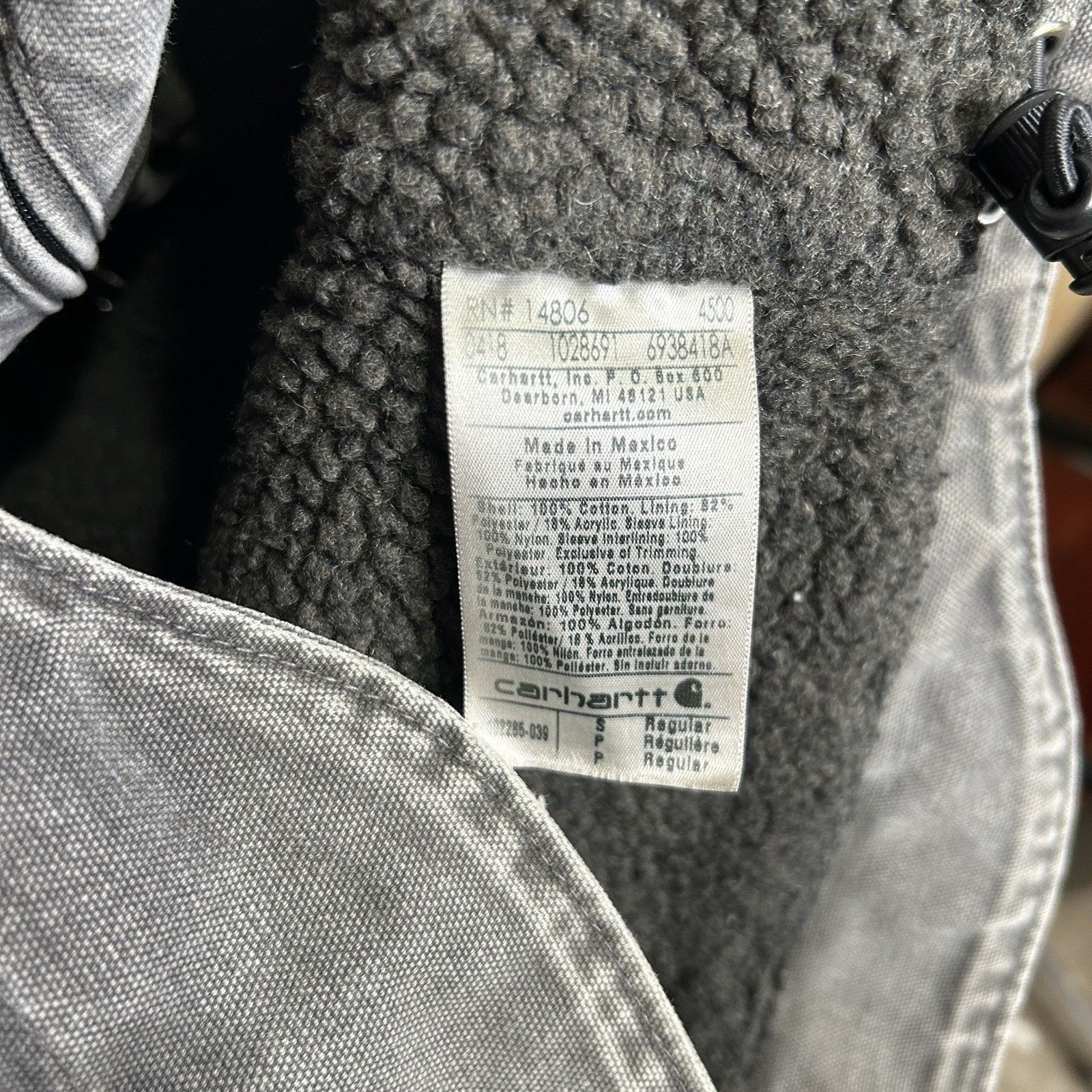 Carhartt Carhartt Sherpa-Lined Bartlett Hooded Jacket “Gravel Grey” Size US S / EU 44-46 / 1 - 16 Thumbnail