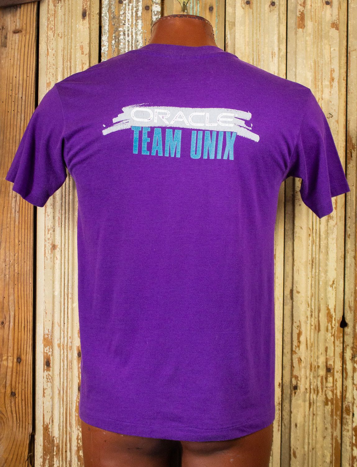 Vintage Vintage Oracle Team Unix F1 Racing Graphic T Shirt 80s Size US L / EU 52-54 / 3 - 2 Thumbnail