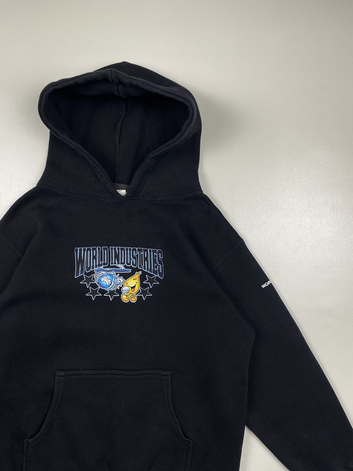 Vintage Vintage 90’s World Industries Skateboards Rare Hoodie Size S / US 4 / IT 40 - 4 Thumbnail