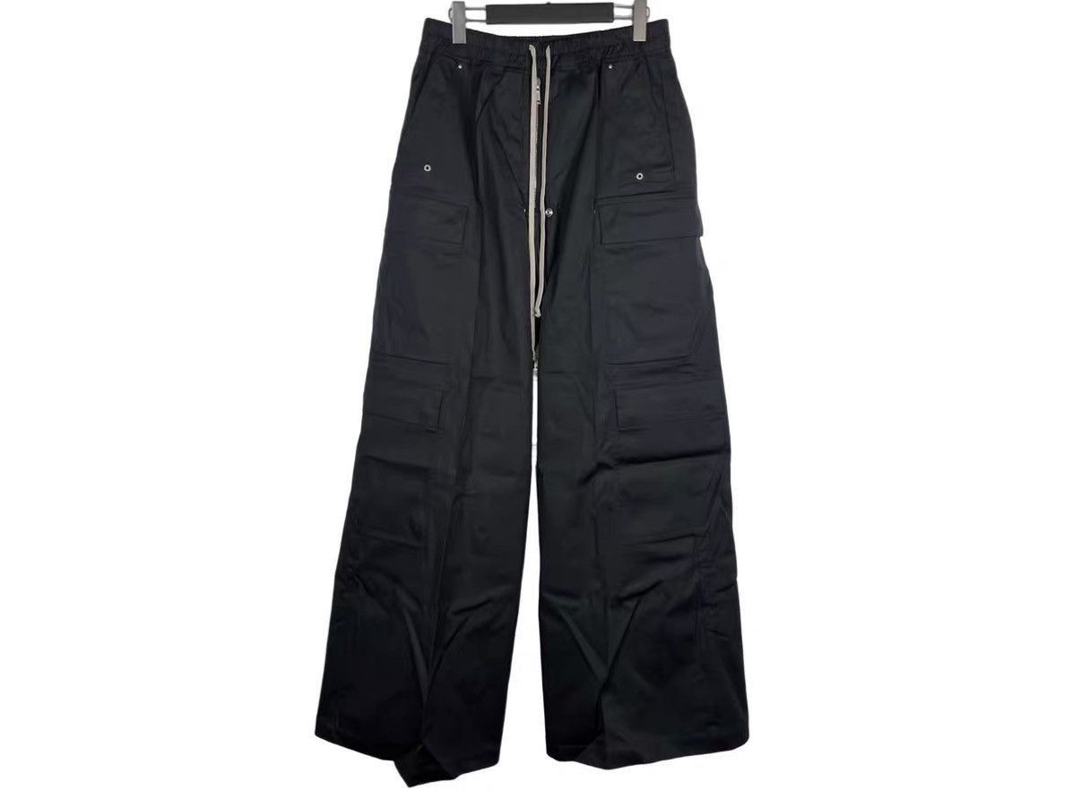 Rick Owens Black Cargo Pants with Multiple Pockets Size US 34 / EU 50 - 1 Thumbnail