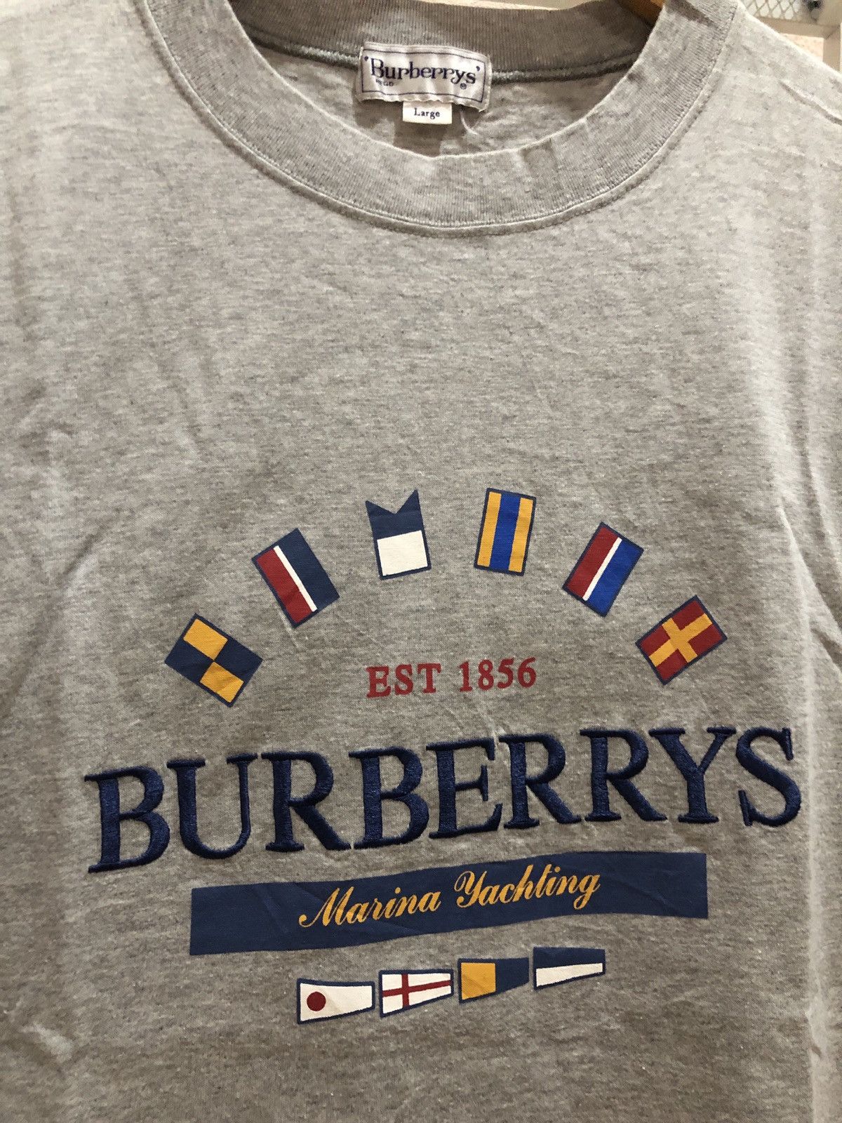 Burberry Vintage Burberry Marina Yachting Flag Country Tshirts Size US L / EU 52-54 / 3 - 3 Thumbnail