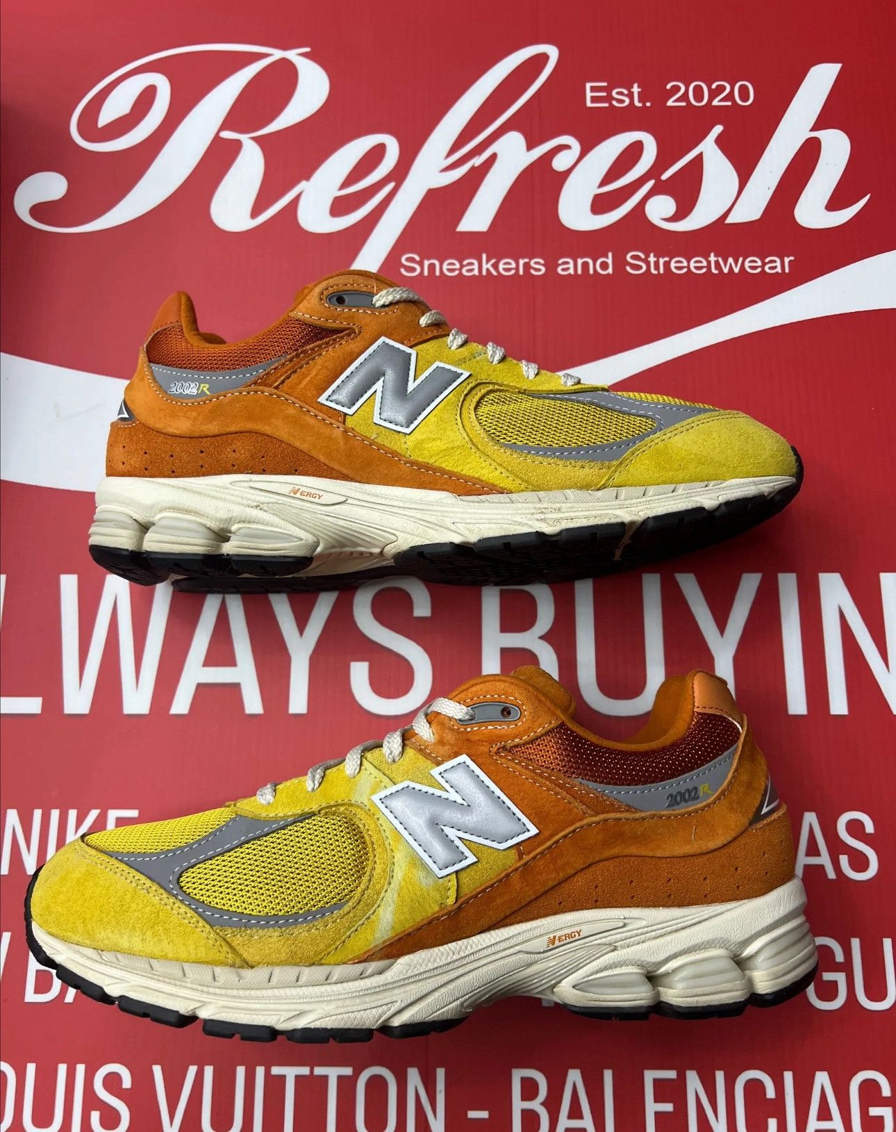 Nike NB2002R Orange/Yellow Size 12 Size US 12 / EU 45 - 2 Thumbnail