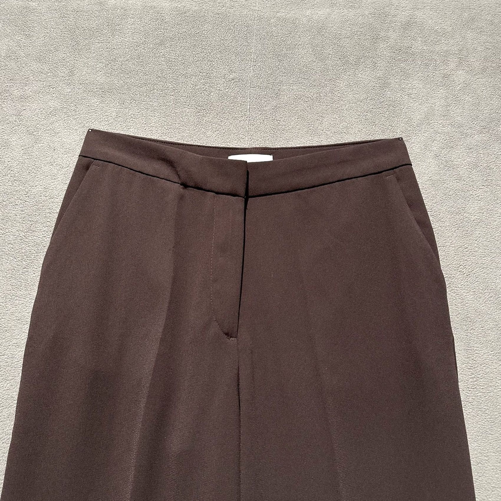 H&M H&M Pants Womens 6 Brown Wide Leg Trouser Flare Bootcut Dress Polyester Size 28" / US 6 / IT 42 - 3 Thumbnail