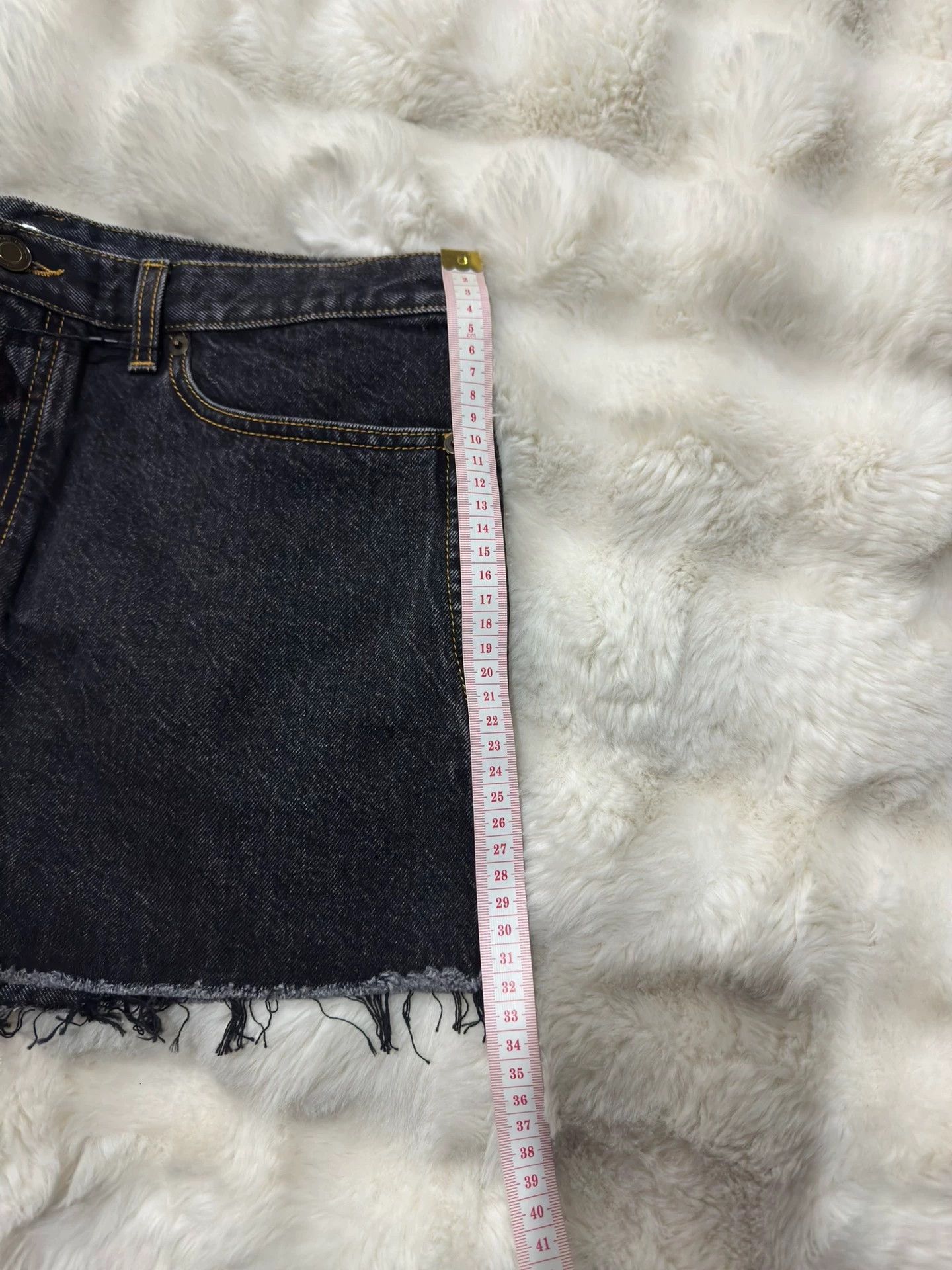 Saint Laurent Paris Saint Laurent brand new distressed denim shorts with tassels Size 31" - 4 Thumbnail