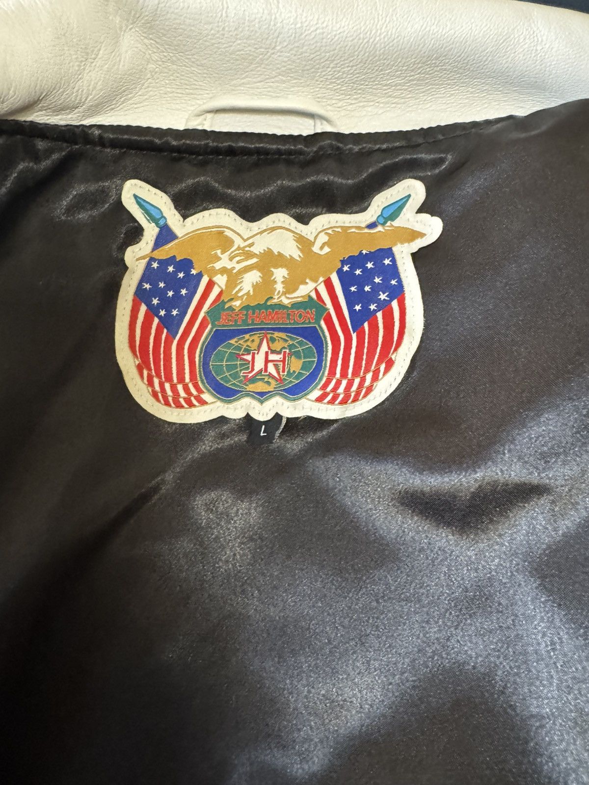Jeff Hamilton × Kith × NFL Kith & Jeff Hamilton 🇺🇸 Eagles 🦅Leather Varsity Jacket 🏈🧥 Size US L / EU 52-54 / 3 - 10 Thumbnail