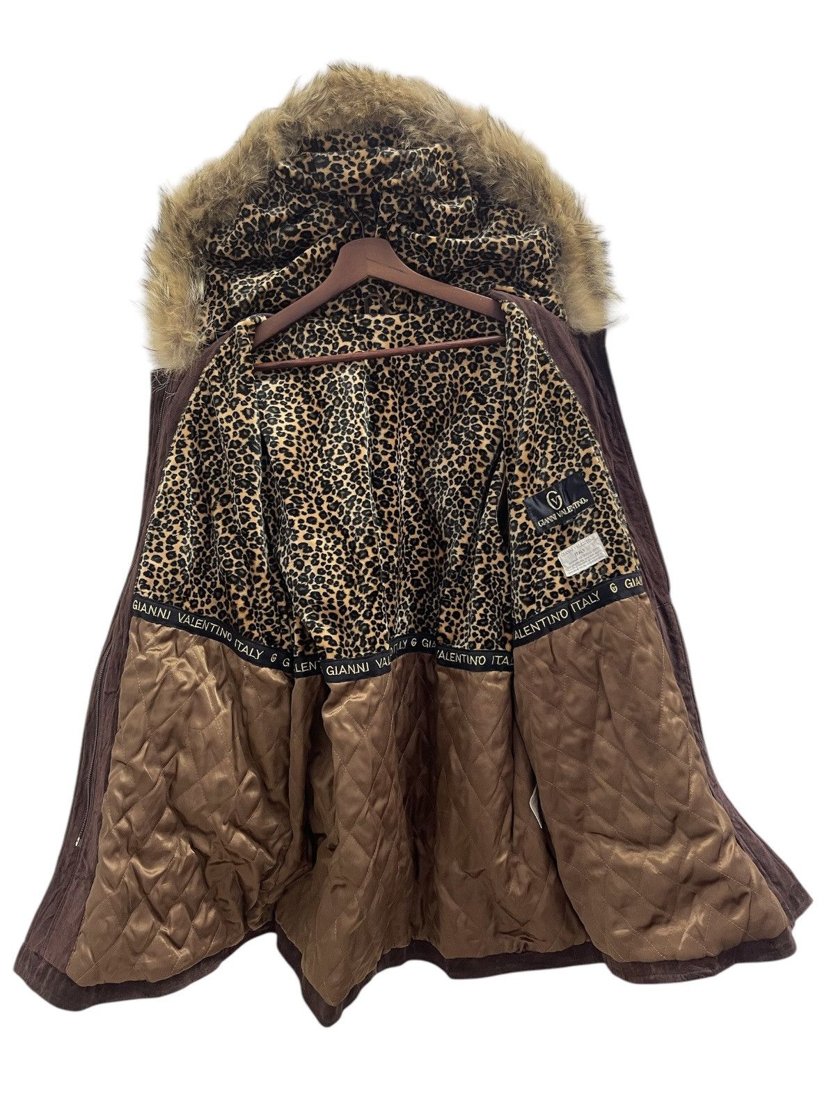 Gianni Valentino Vtg Gianni Valentino Fur Hoodie Leather Jacket Size US M / EU 48-50 / 2 - 11 Thumbnail