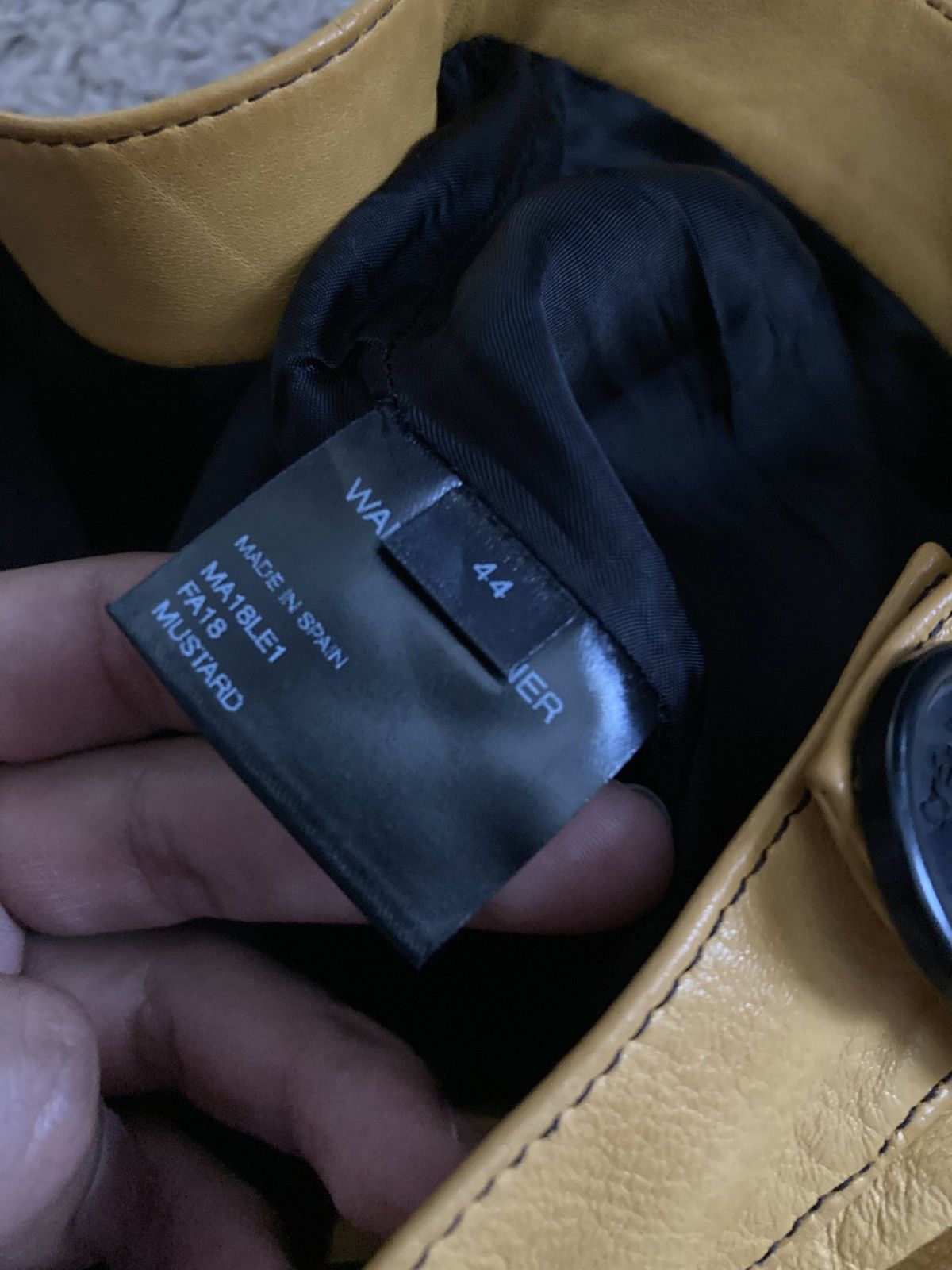 Wales Bonner AW18 Wales Bonner Leather Yellow Pants 2018 WB Jeans Creole Size US 28 / EU 44 - 8 Thumbnail