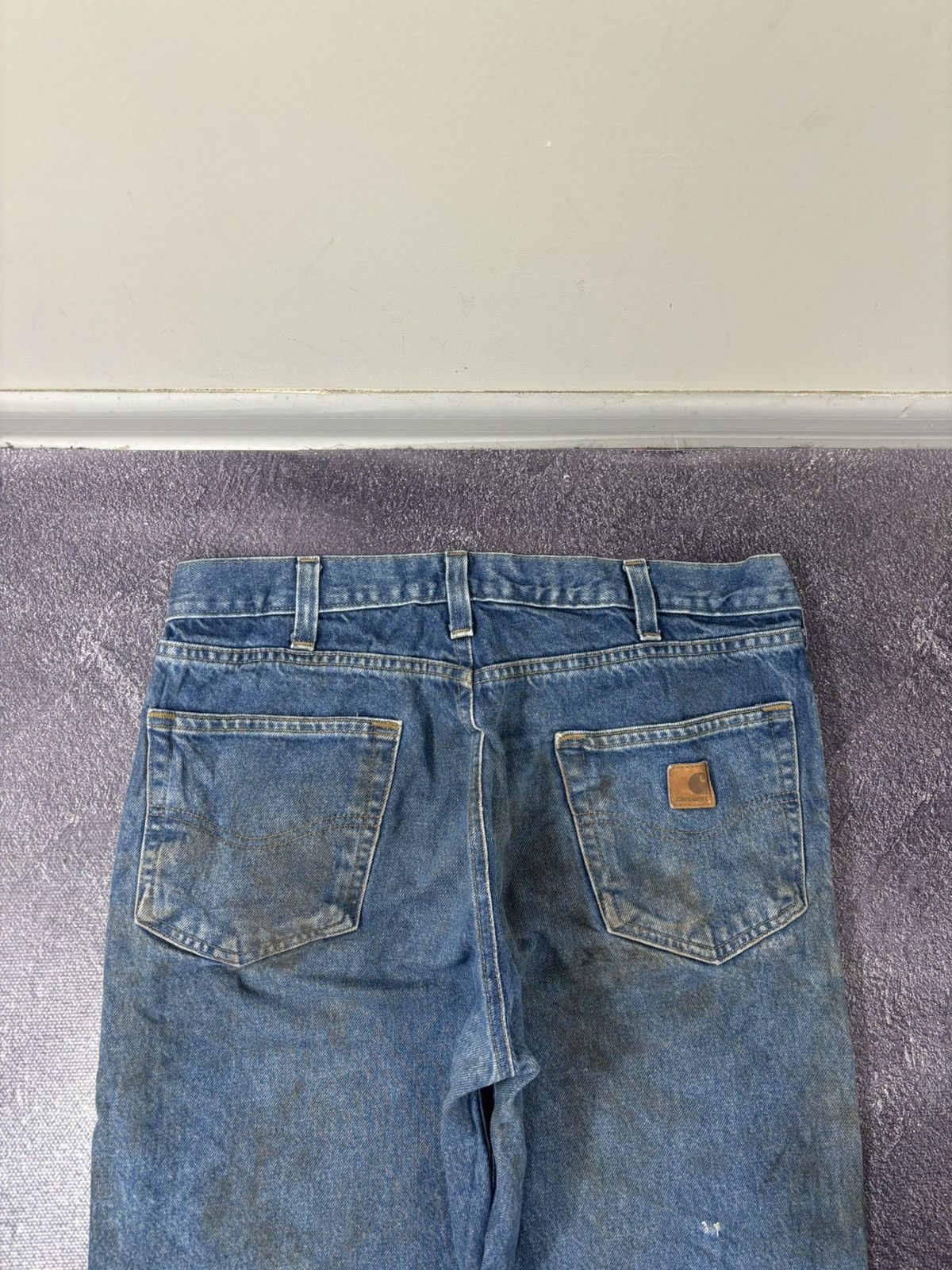 Carhartt Vintage Carhartt Y2K Relaxed Fit Distressed Work Denim Jeans Size US 34 / EU 50 - 6 Thumbnail