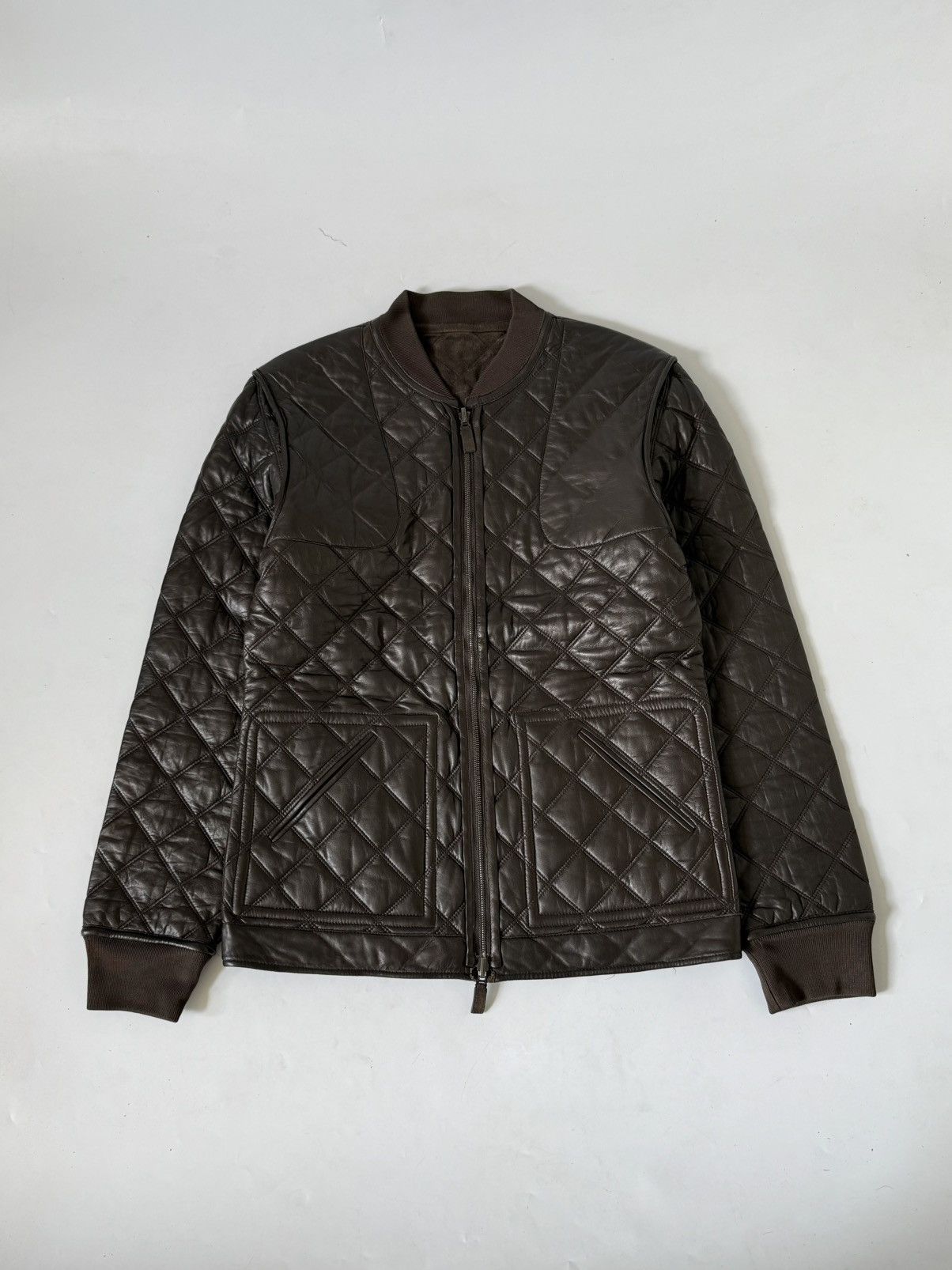 Gucci Gucci by Tom ford Reversible Quilted Leather Jacket Suede Size US S / EU 44-46 / 1 - 1 Thumbnail