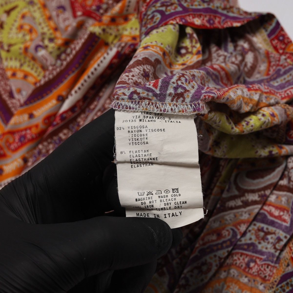 Etro Etro Milano Printed Multicolor Viscose Blouse Top Size L / US 10 / IT 46 - 10 Thumbnail