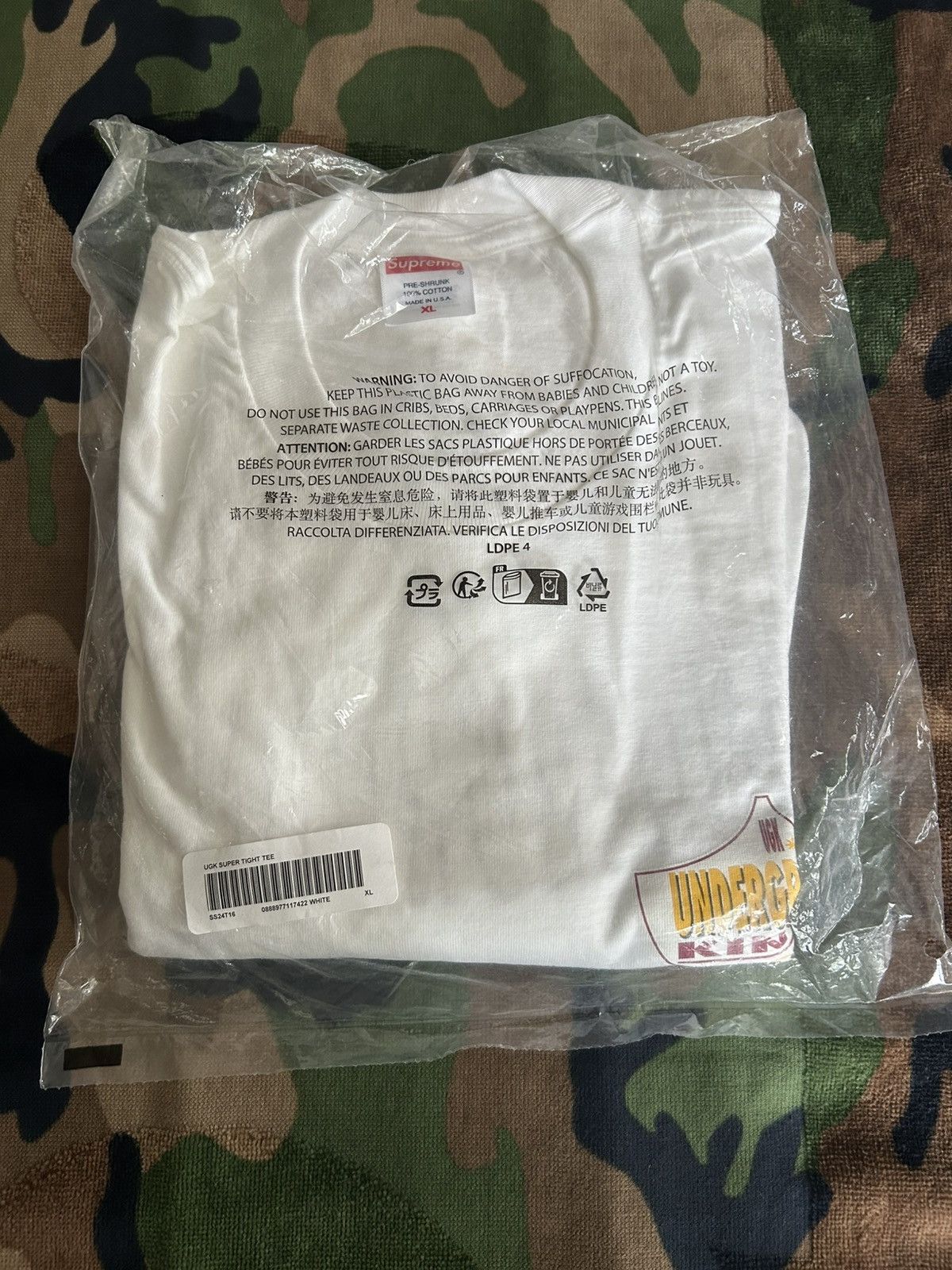 Supreme Supreme UGK Super Tight Tee White XL SS24 Size US XL / EU 56 / 4 - 3 Thumbnail