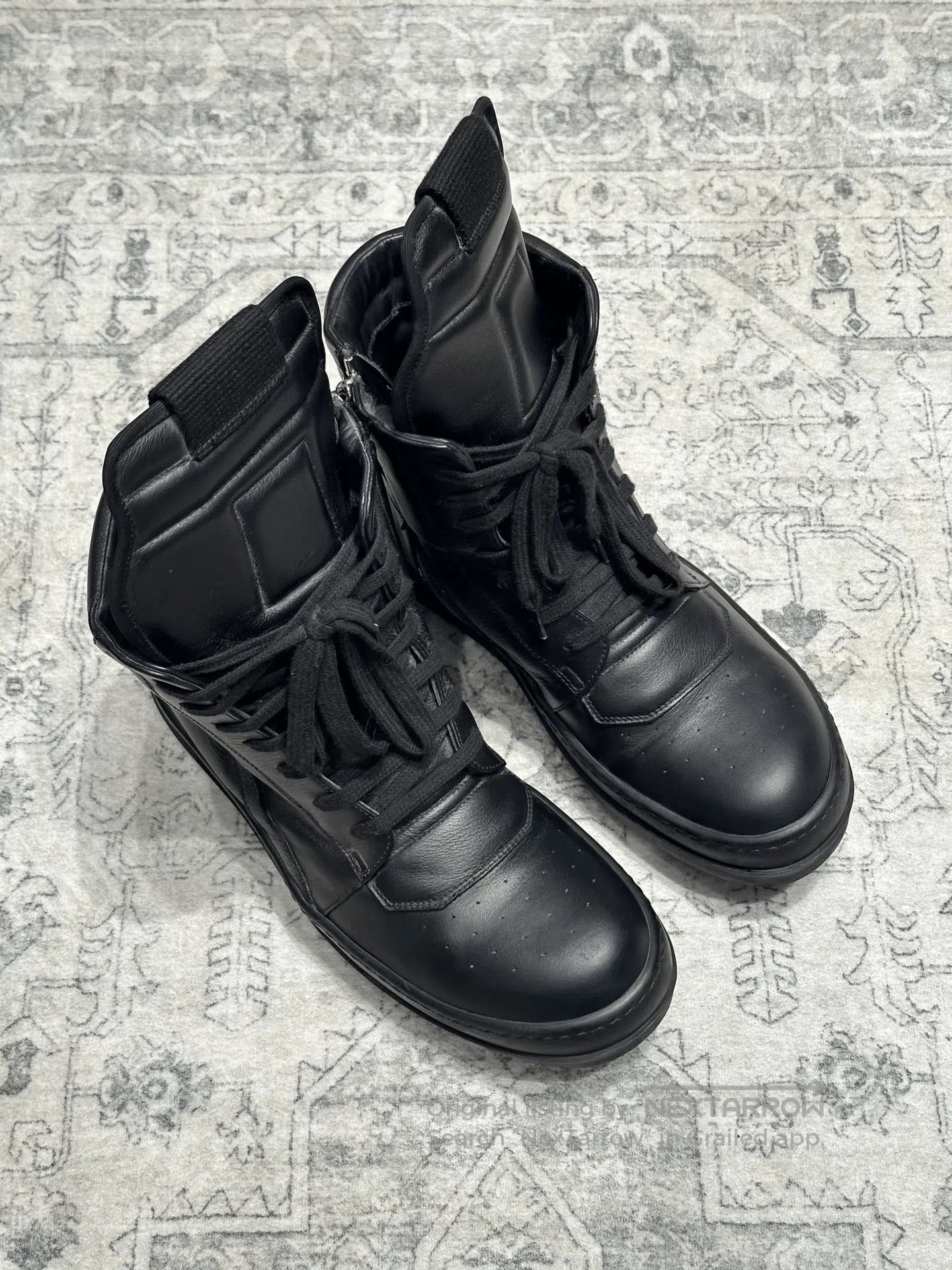 Rick Owens Rick Owens Inverted Triangle Black Leather Boots. Size US 8 / EU 41 - 2 Thumbnail
