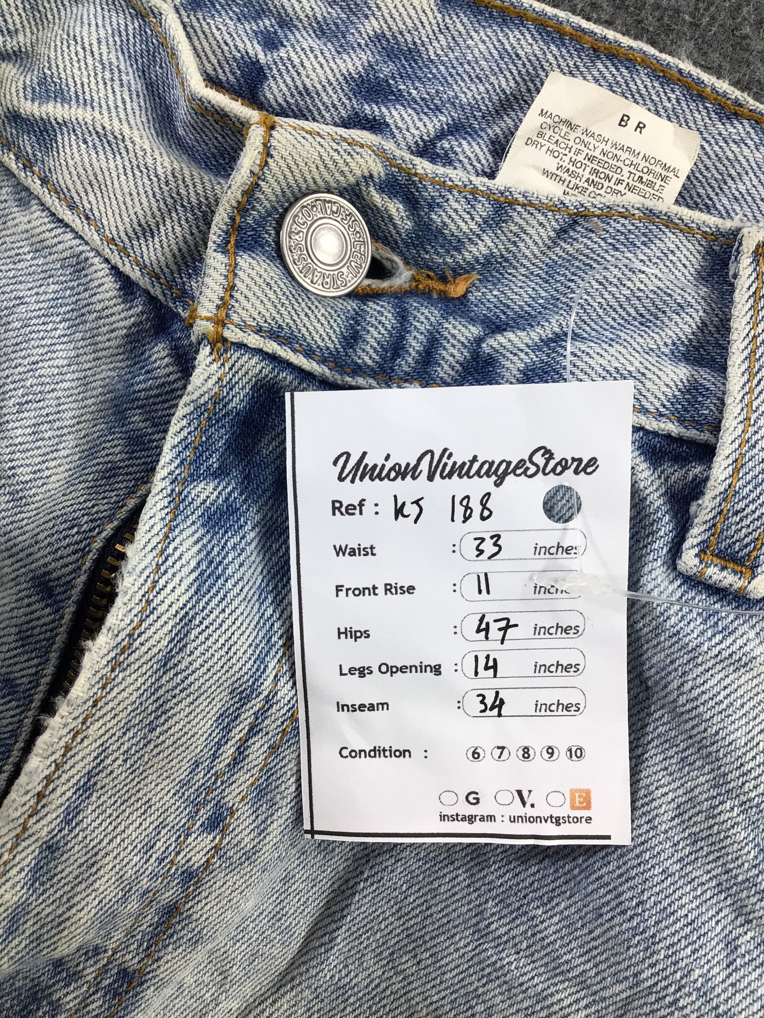 Levi's Vintage 90s Levis 560 Jeans Light Wash Denim KJ188 Size US 33 - 11 Thumbnail