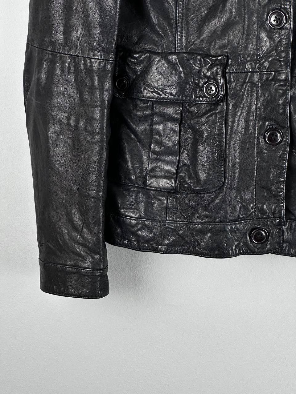 DKNY Vintage Indie Sleaze DKNY Racing Leather Jacket Size US M / EU 48-50 / 2 - 6 Thumbnail