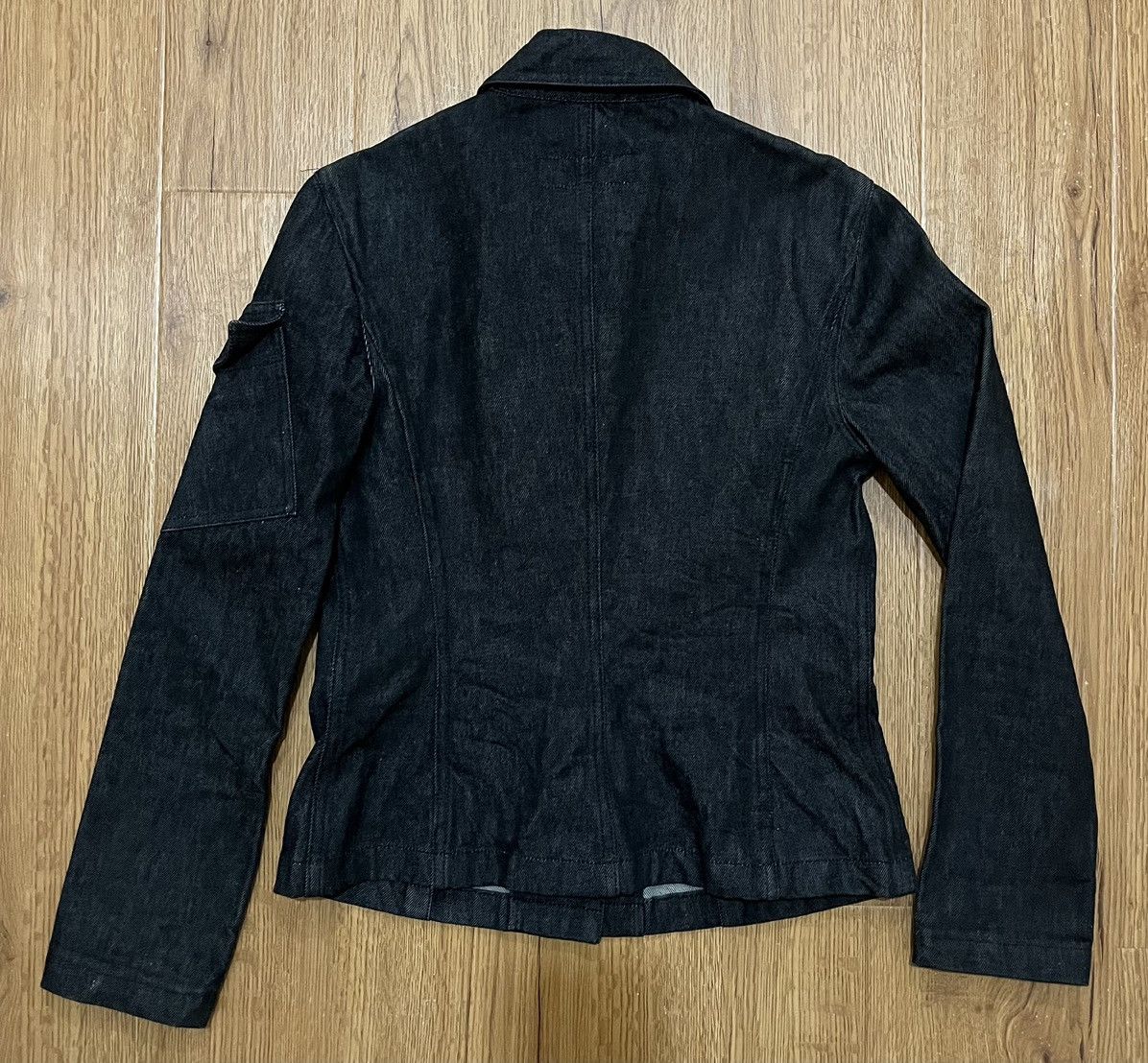Gucci Vintage 90s Gucci by Tom Ford Web Denim Jacket Size L / US 10 / IT 46 - 3 Thumbnail