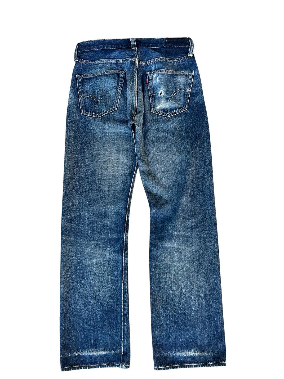 Levi's Vintage Clothing 2000s LVC Levi’s 501 XX Big E Distress Denim Selvedge Jeans Size US 30 / EU 46 - 14 Thumbnail