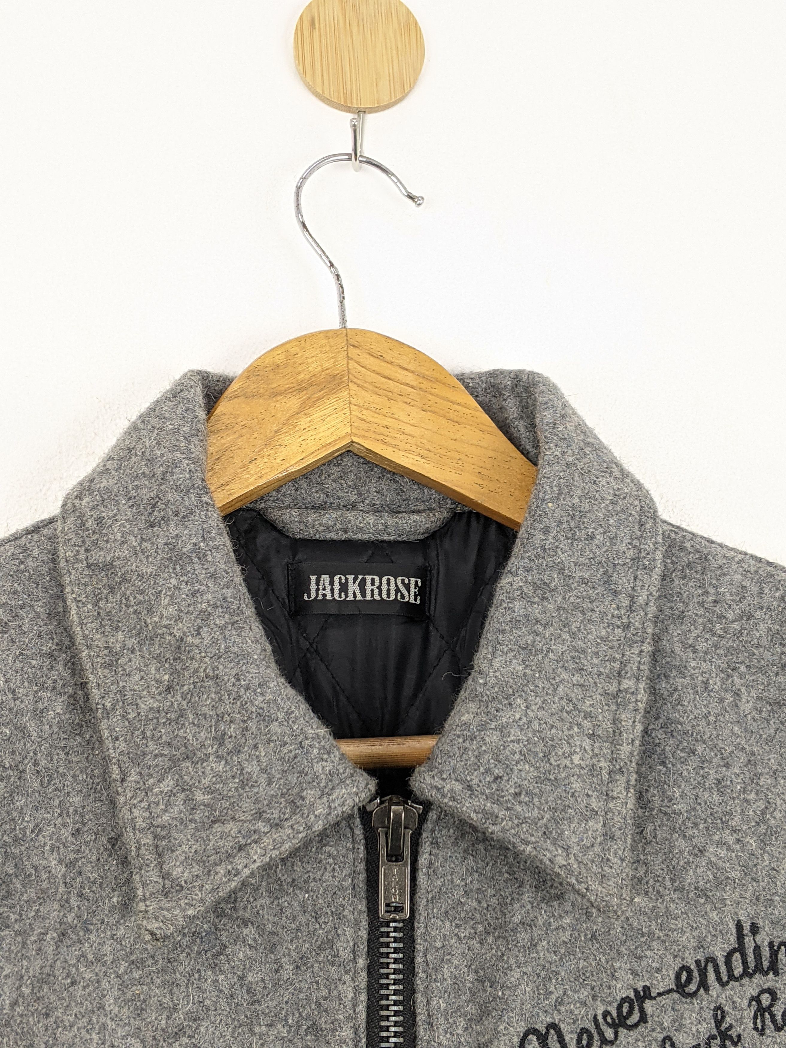 JACKROSE Vintage 80s Jack Rose Wording Wool Jacket MJ0110Z Size US XL / EU 56 / 4 - 9 Thumbnail