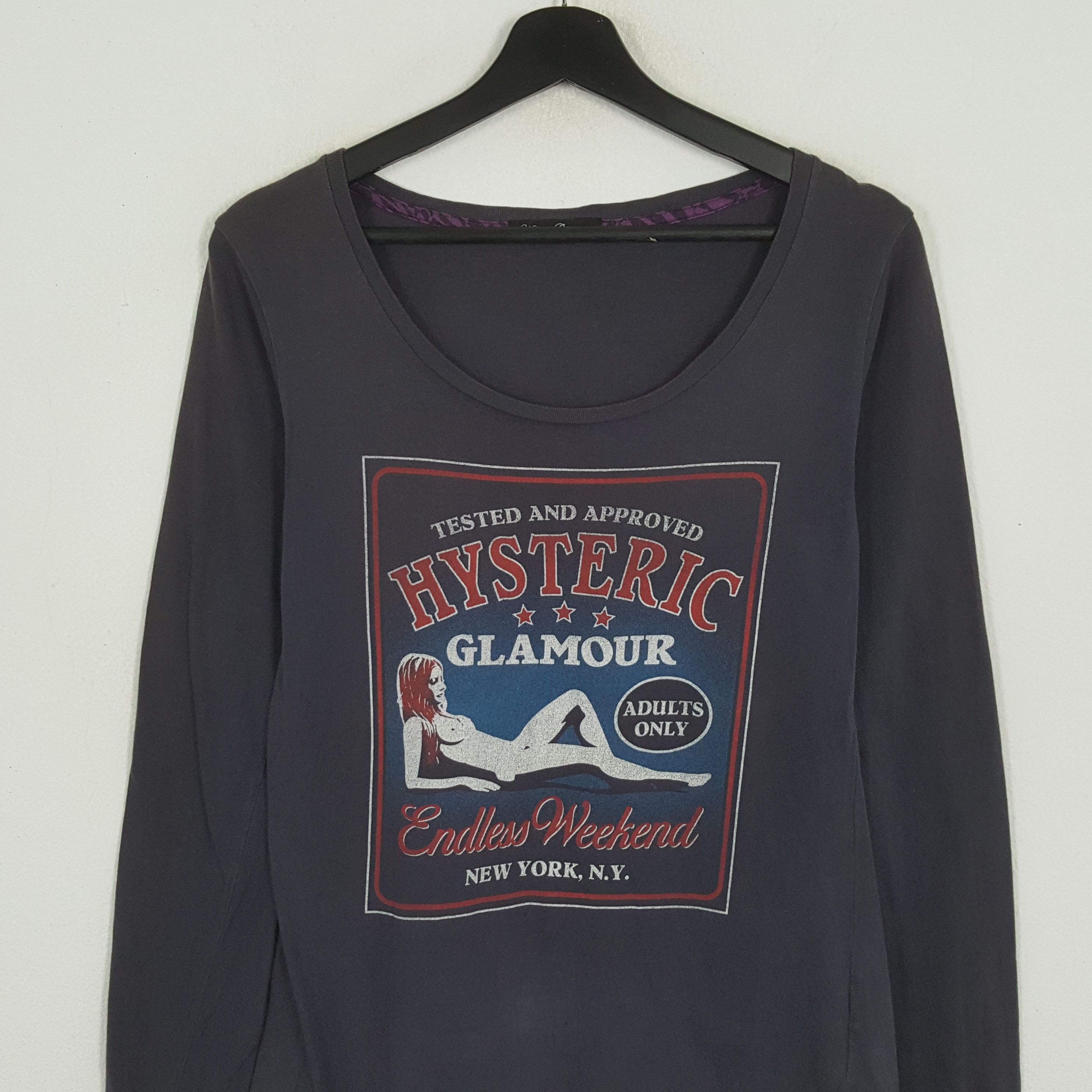 Hysteric Glamour HYSTERIC GLAMOUR Japanese Brand Long Sleeve Tshirt Size S / US 4 / IT 40 - 2 Thumbnail
