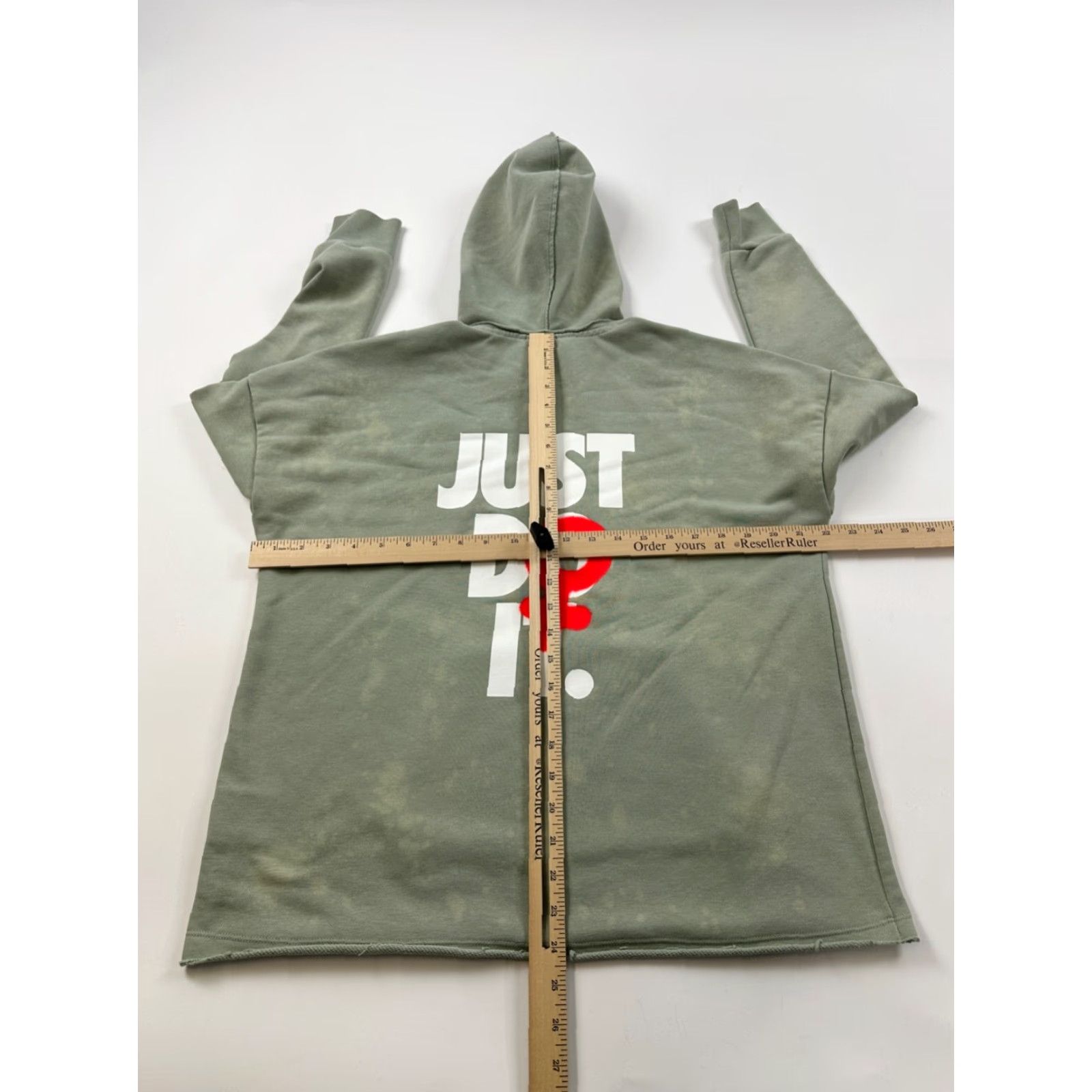 Nike Nike Hoodie Sweatshirt Womens M Green Just Do It Female Sign Pullover Long Sleeve Activewear Size M / US 6-8 / IT 42-44 - 7 Thumbnail