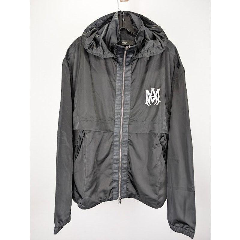 Amiri o1rshd1 Light Weight Nylon Anorak Jacket in Black Size US L / EU 52-54 / 3 - 1 Thumbnail