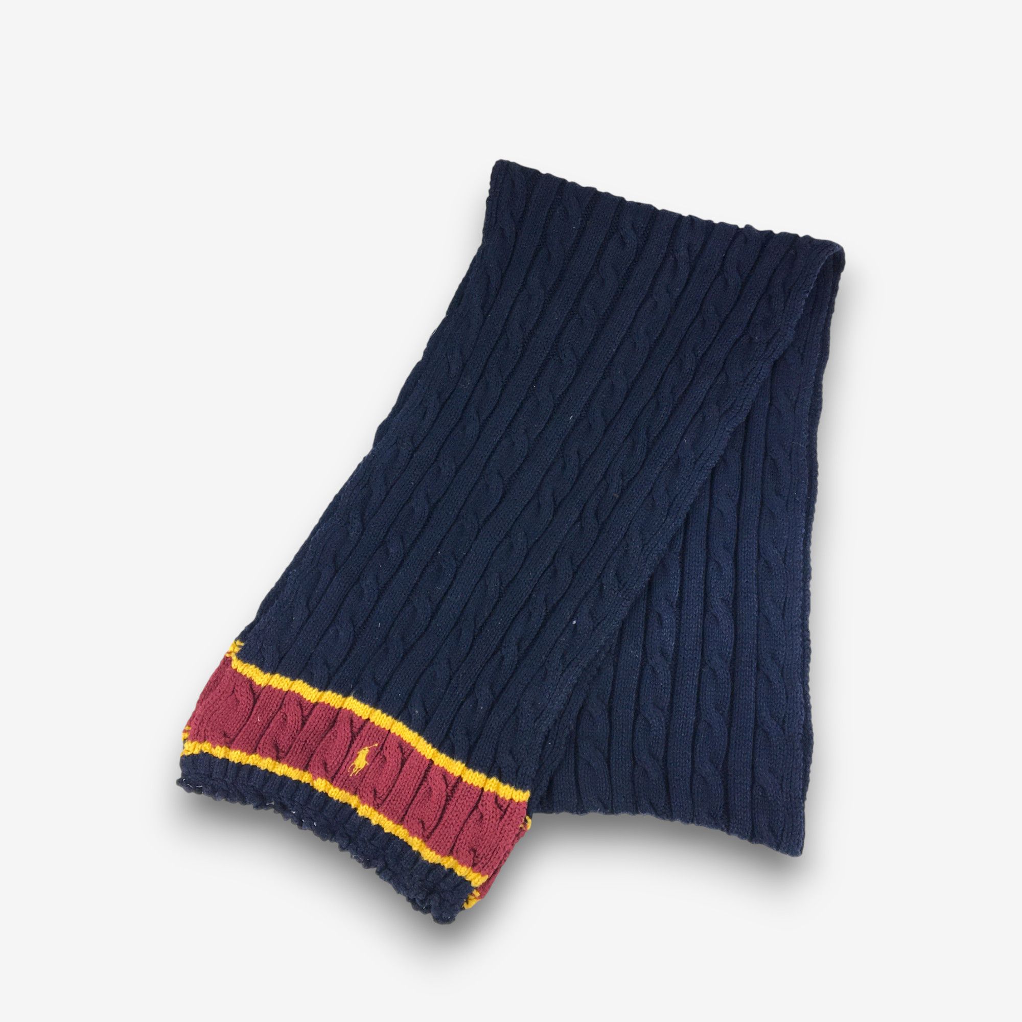 Polo Ralph Lauren Vintage Ralph Lauren Scarf Muffler Ribbed Knit Wool Scarves Size ONE SIZE - 1 Thumbnail