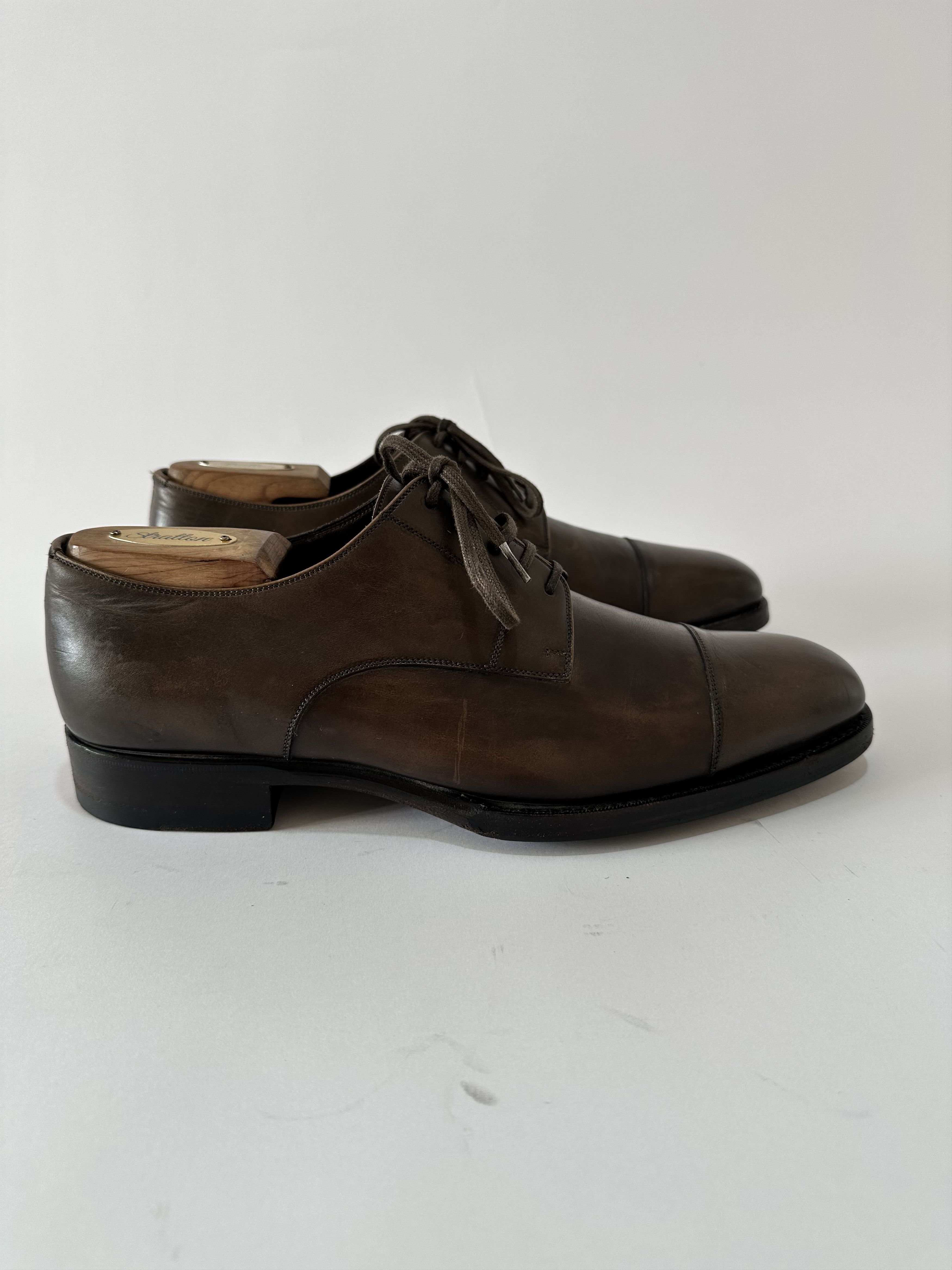 Tom Ford Brown Leather Wessex Lace Up Oxfords Shoes, Men's (Size 10)