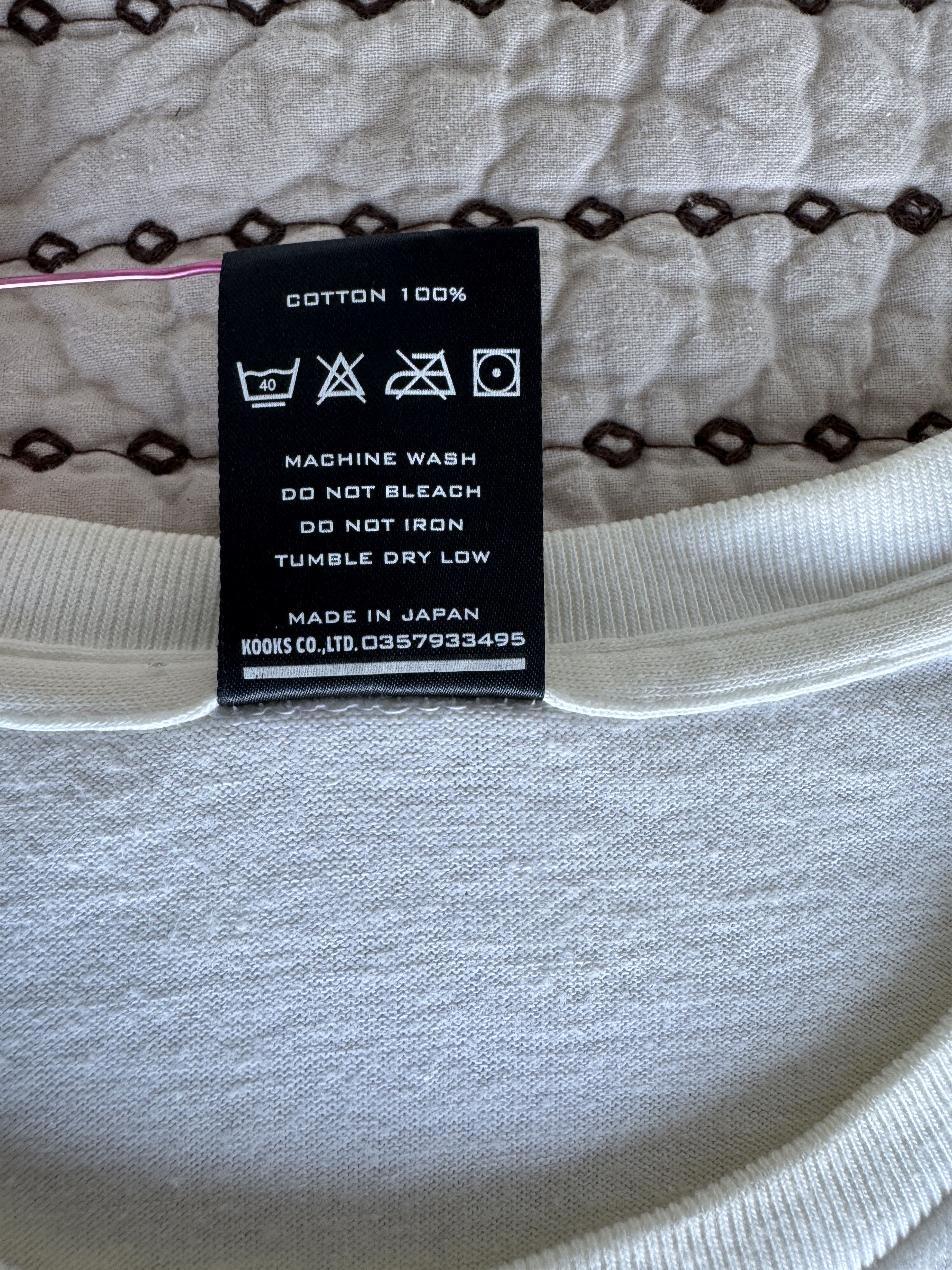 Number (N)ine NUMBER (N)INE PENNYROYAL TEA JACK DANIELS T-SHIRT WHITE SZ 3 Size US L / EU 52-54 / 3 - 6 Thumbnail