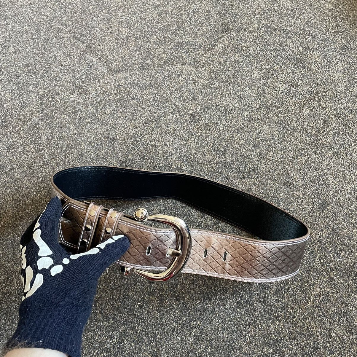 Vintage Vintage 90s Japanese Leather Belt Goth Grunge Archive OS Size ONE SIZE - 4 Thumbnail