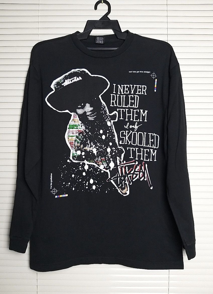 Stussy VINTAGE Y2K STUSSY "I'M THE GODFATHER"L/SLEEVE SHIRT Size US L / EU 52-54 / 3 - 2 Thumbnail