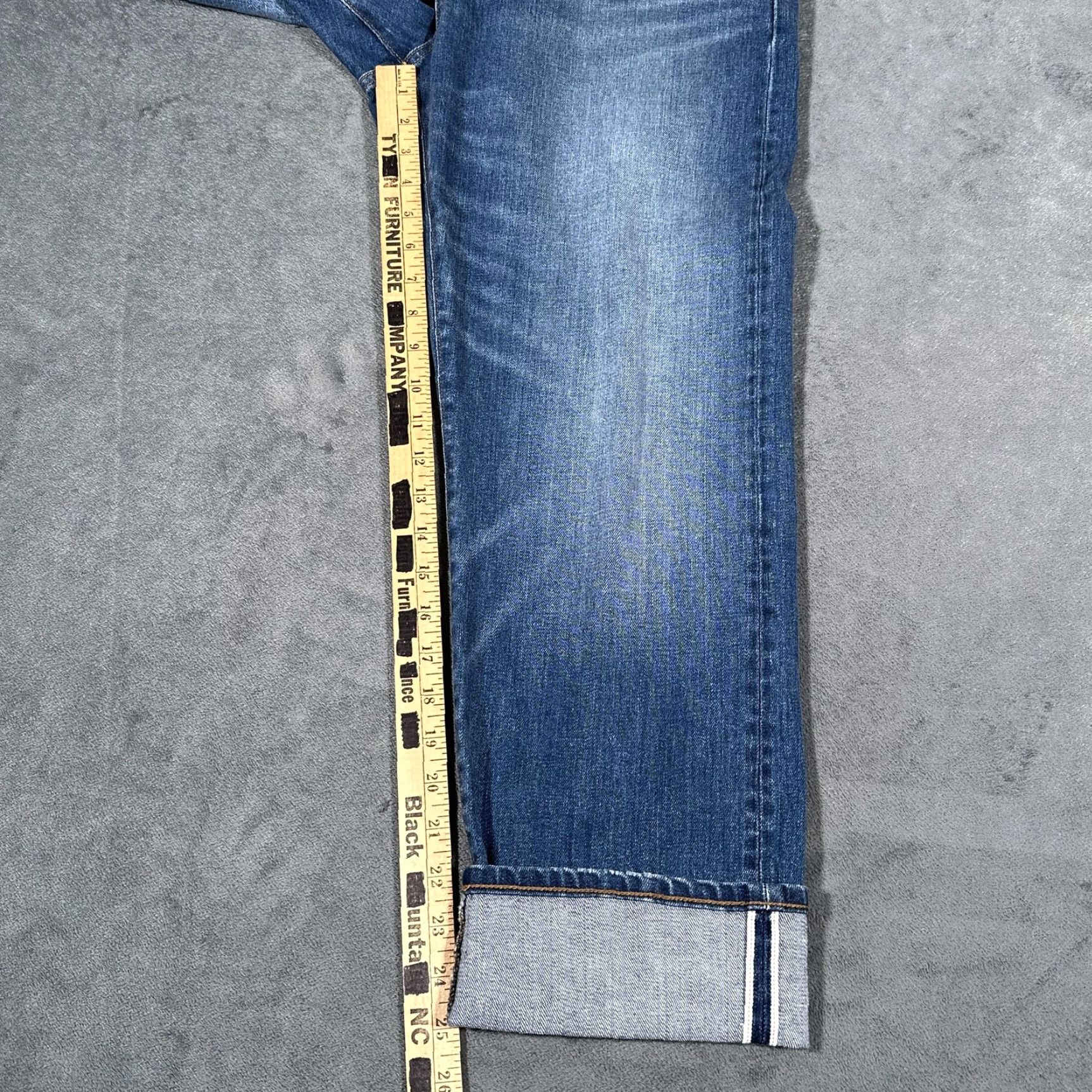 Madewell Madewell Jeans Womens 31 Blue Cropped Classic Straight Magic Pockets Selvedge Denim Size 24" / US 00 / IT 34 - 4 Thumbnail