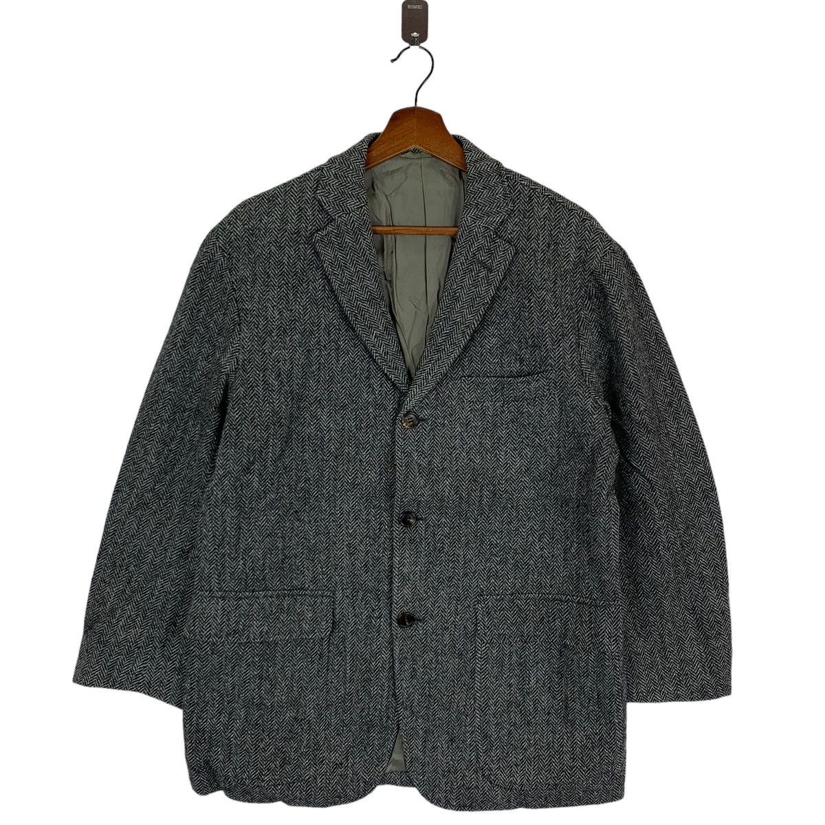 Harris Tweed VINTAGE HARRIS TWEED COAT JACKET Size US M / EU 48-50 / 2 - 1 Thumbnail
