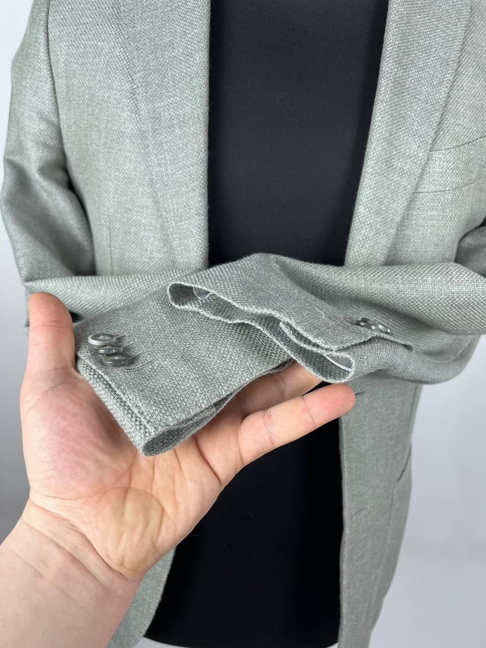 Suitsupply Suitsupply Havana Patch Wool Silk Linen Cashmere Blazer Size 44S - 8 Thumbnail