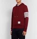 Thom Browne Thom Browne - 4 Bar Striped Loopback Cotton Jersey Hoodie Size US M / EU 48-50 / 2 - 21 Thumbnail