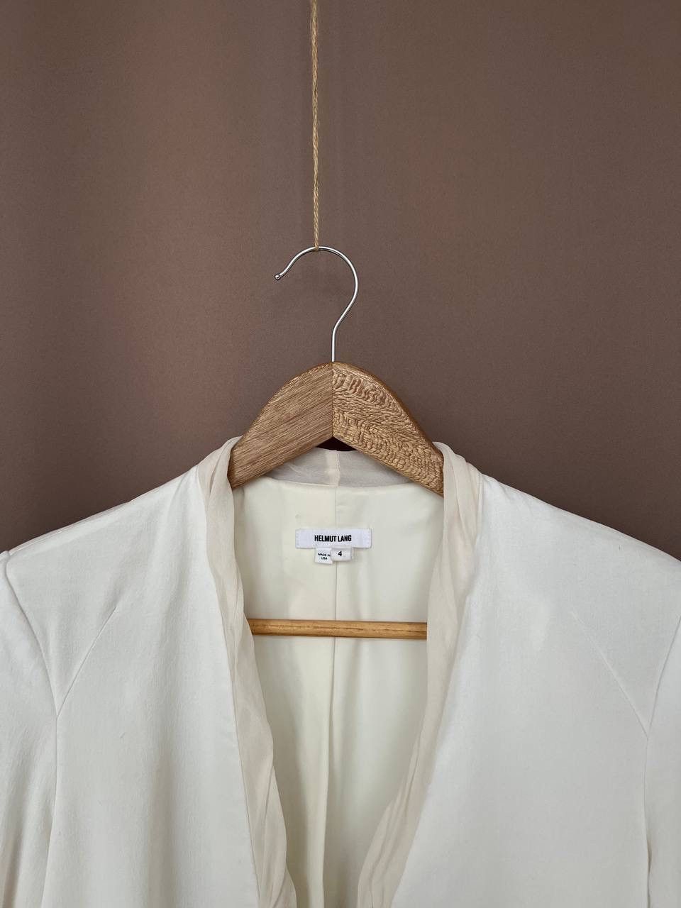 Helmut Lang Helmut Lang Padded One Button Viscose Blazer Size 4 or S/M Size S / US 4 / IT 40 - 2 Thumbnail
