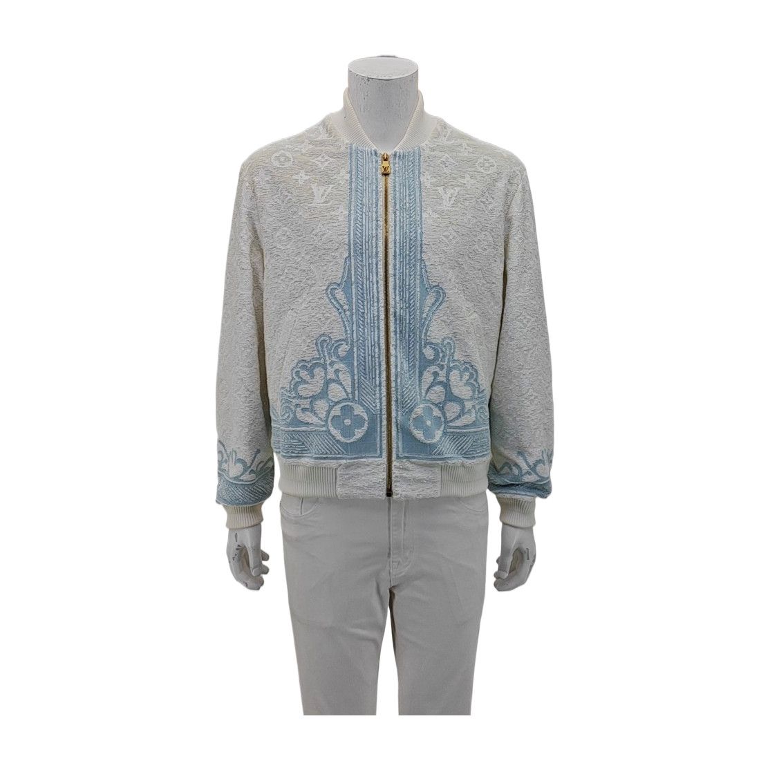 Louis Vuitton Louis Vuitton Sequin Monogram Bomber Jacket Size M Size US M / EU 48-50 / 2 - 1 Thumbnail