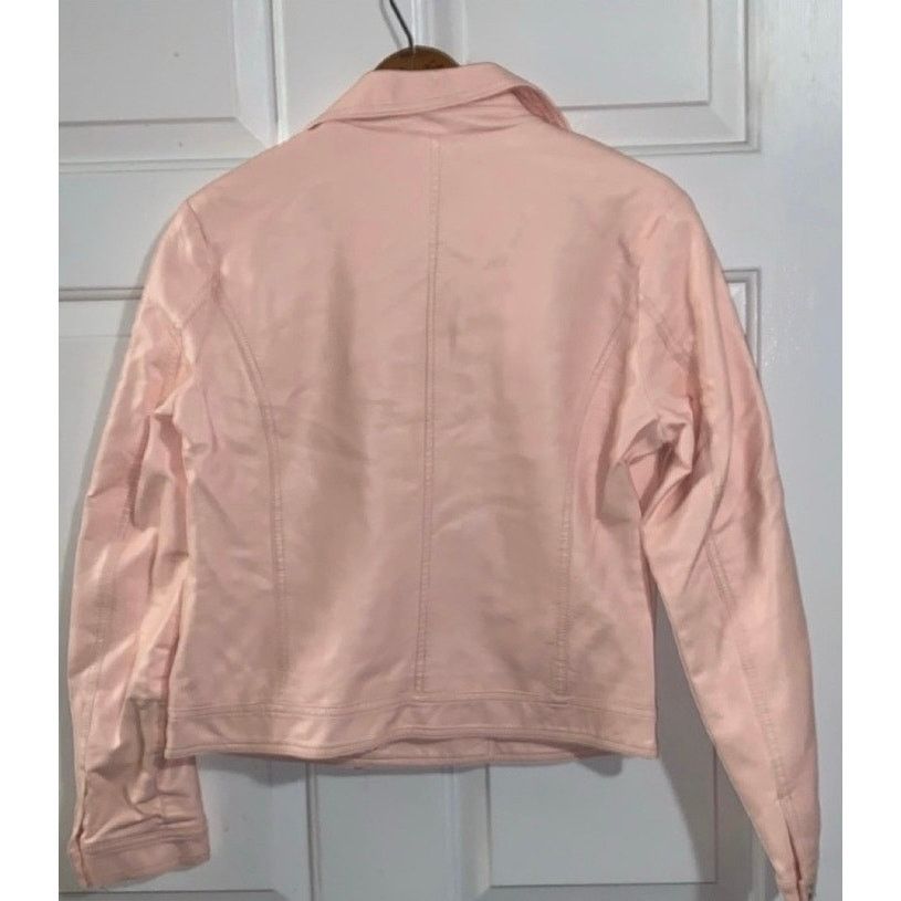 Joe Boxer JOE BOXER Pink Faux Leather Moto Jacket M Size M / US 6-8 / IT 42-44 - 10 Thumbnail