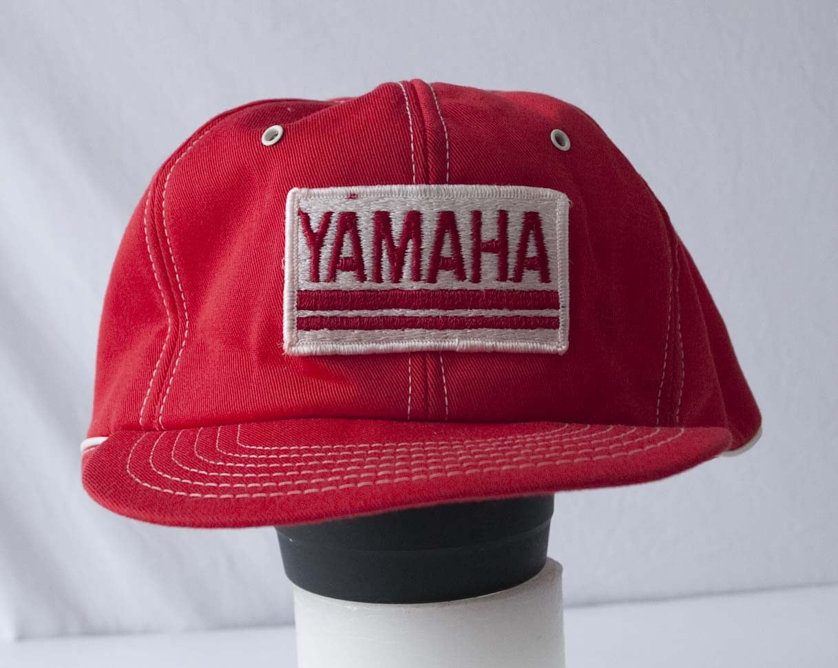 Vintage Yamaha Hat Cap Red Snapback Mesh Vintage Grailed